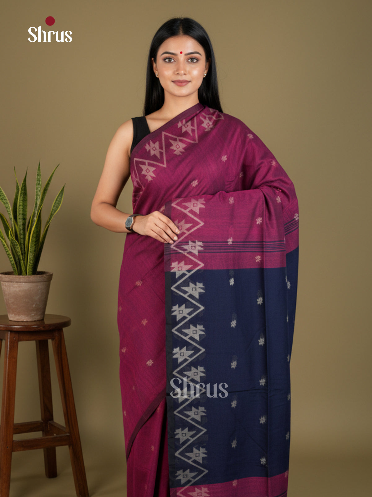 EBS03182 - Bengal cotton - Saree - Shop on Shrus.com