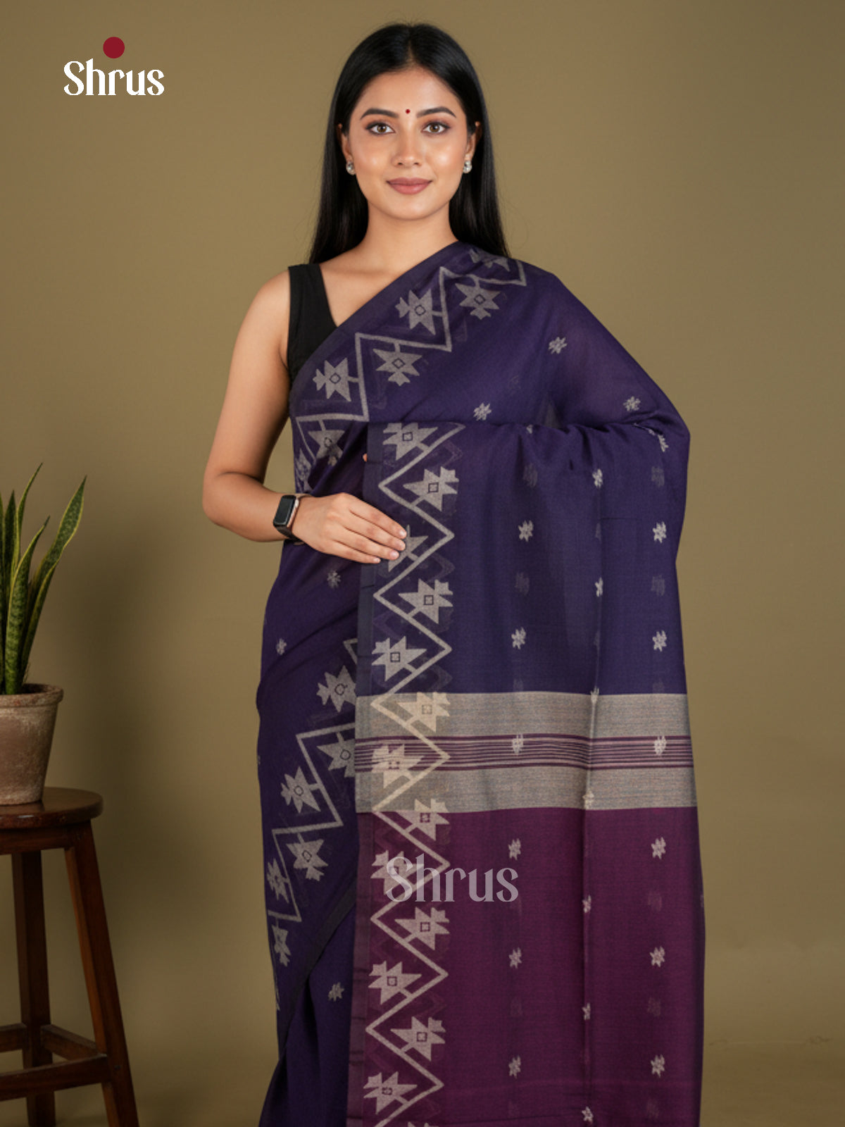 EBS03183 - Bengal cotton - Saree - Shop on Shrus.com