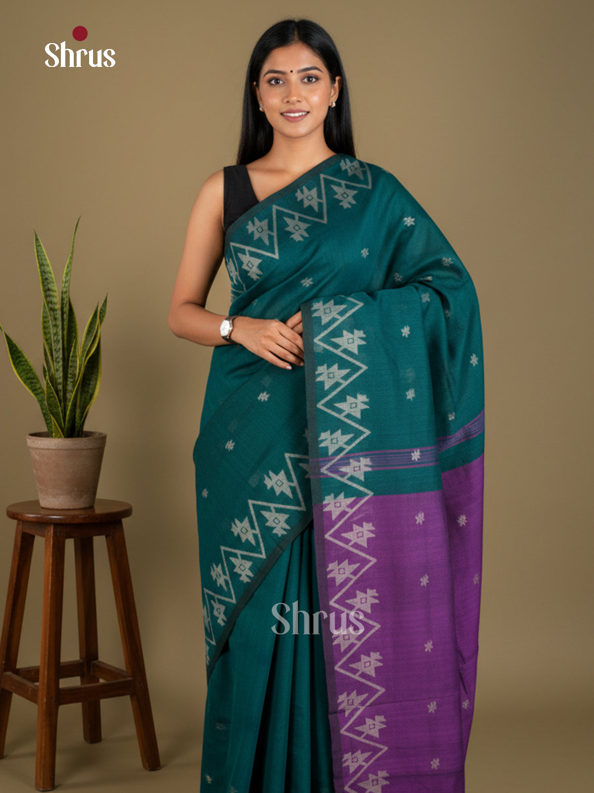 EBS03184 - Bengal cotton - Saree - Shop on Shrus.com