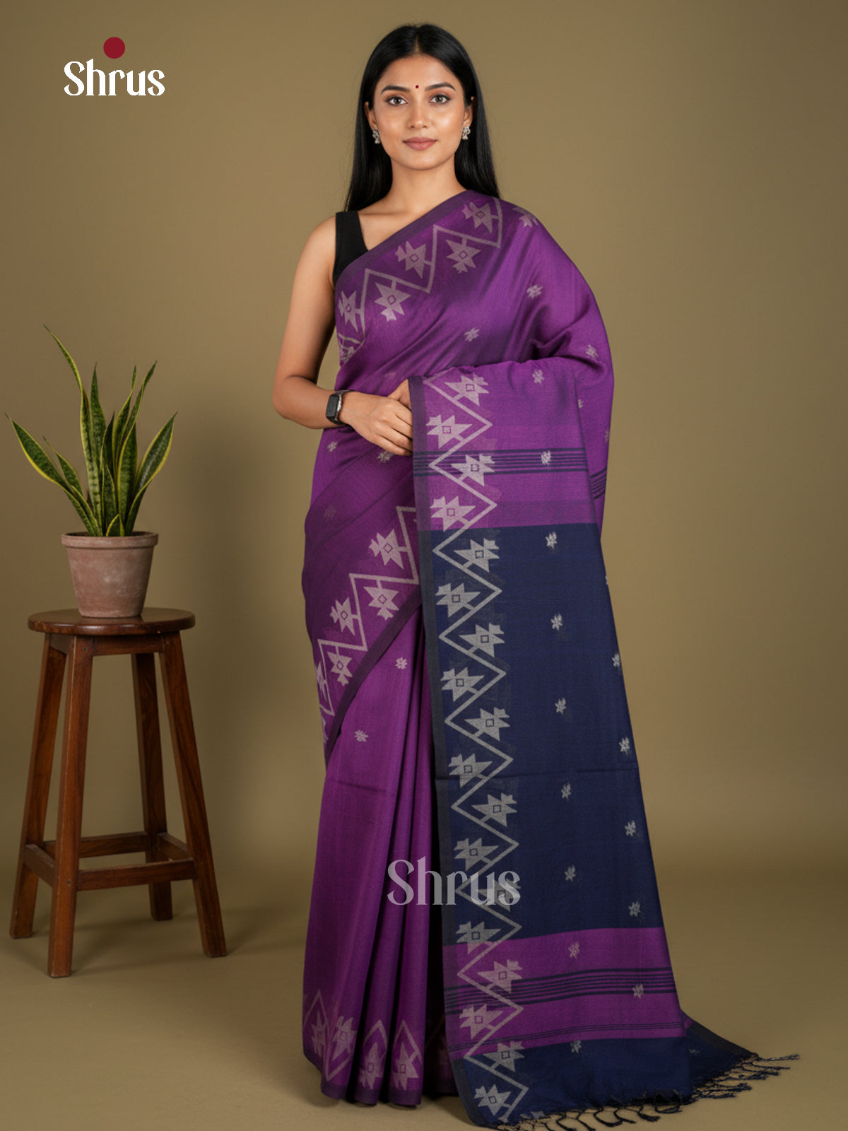 EBS03186 - Bengal cotton - Saree - Shop on Shrus.com