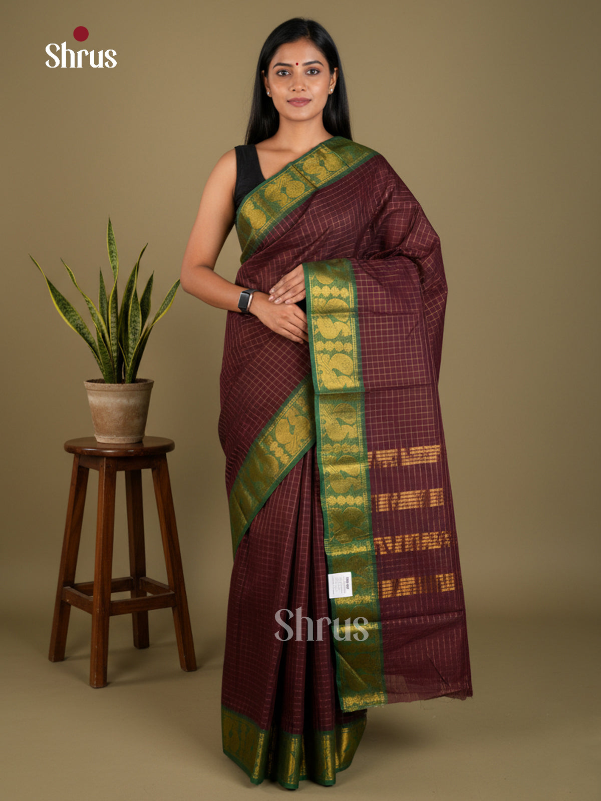 EBS03232 - Sungudi Cotton - Saree - Shop on Shrus.com