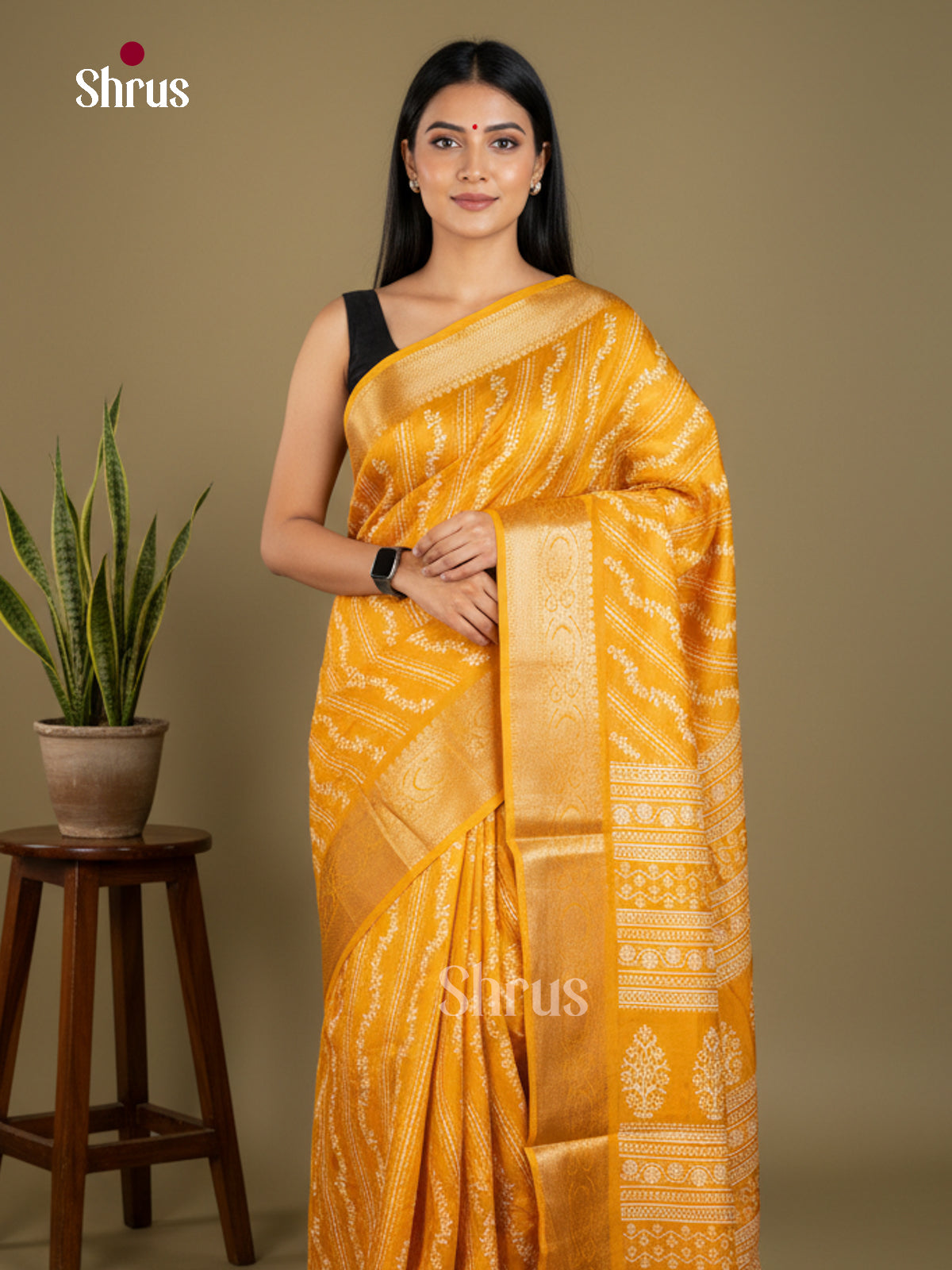 Semi Crepe Saree - EBS04004 - Shop on Shrus.com