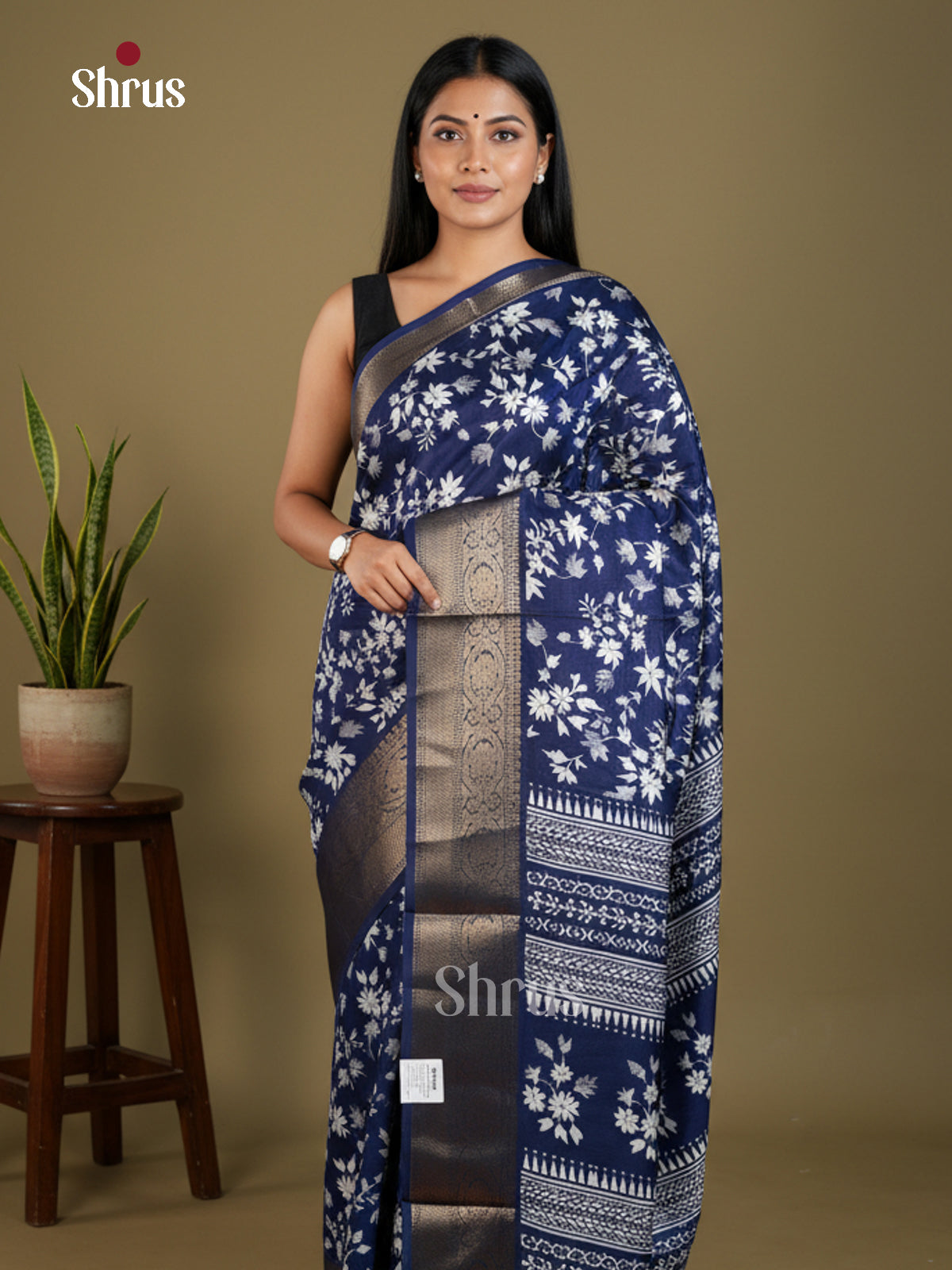 Semi Crepe Saree - EBS04015 - Shop on Shrus.com