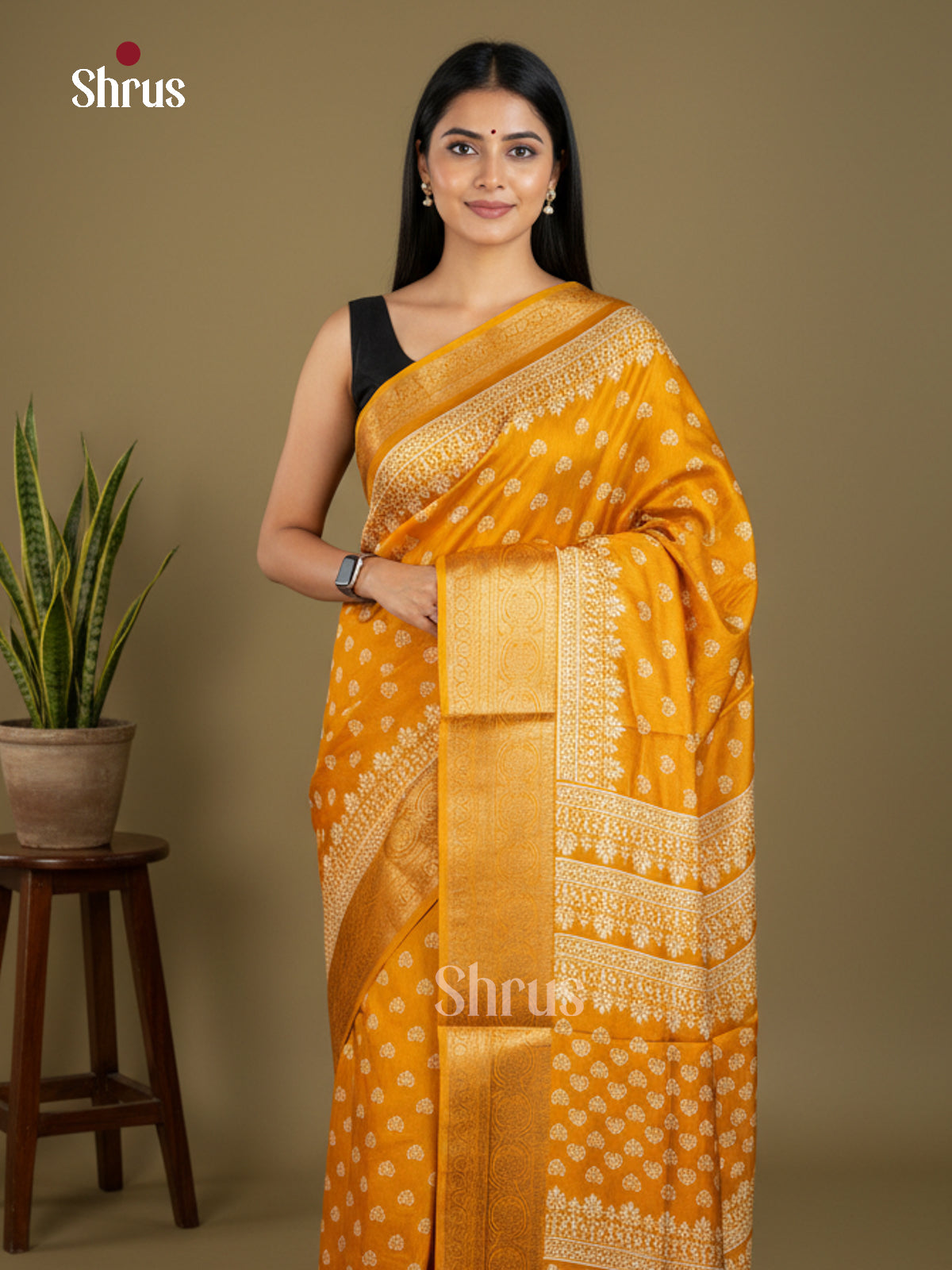 Semi Crepe Saree - EBS04025 - Shop on Shrus.com