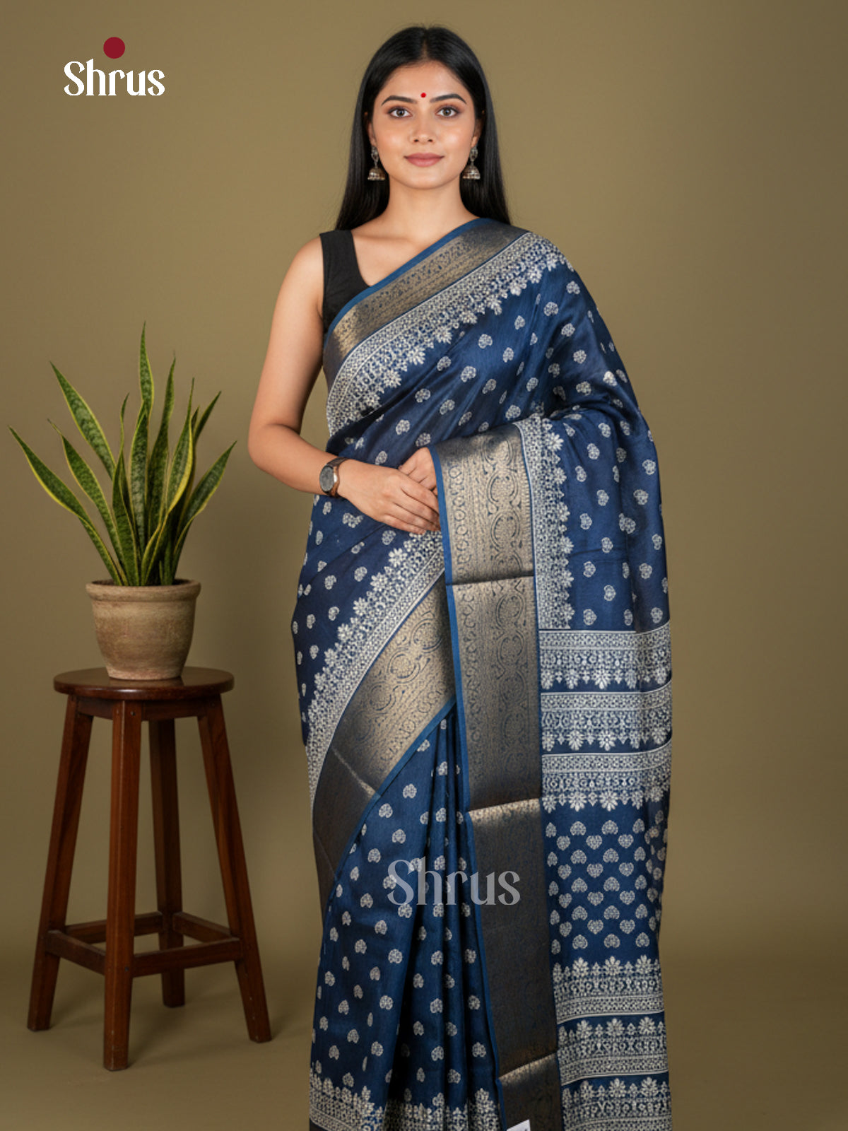 EBS04027 - Semi Crepe - Saree - Shop on Shrus.com