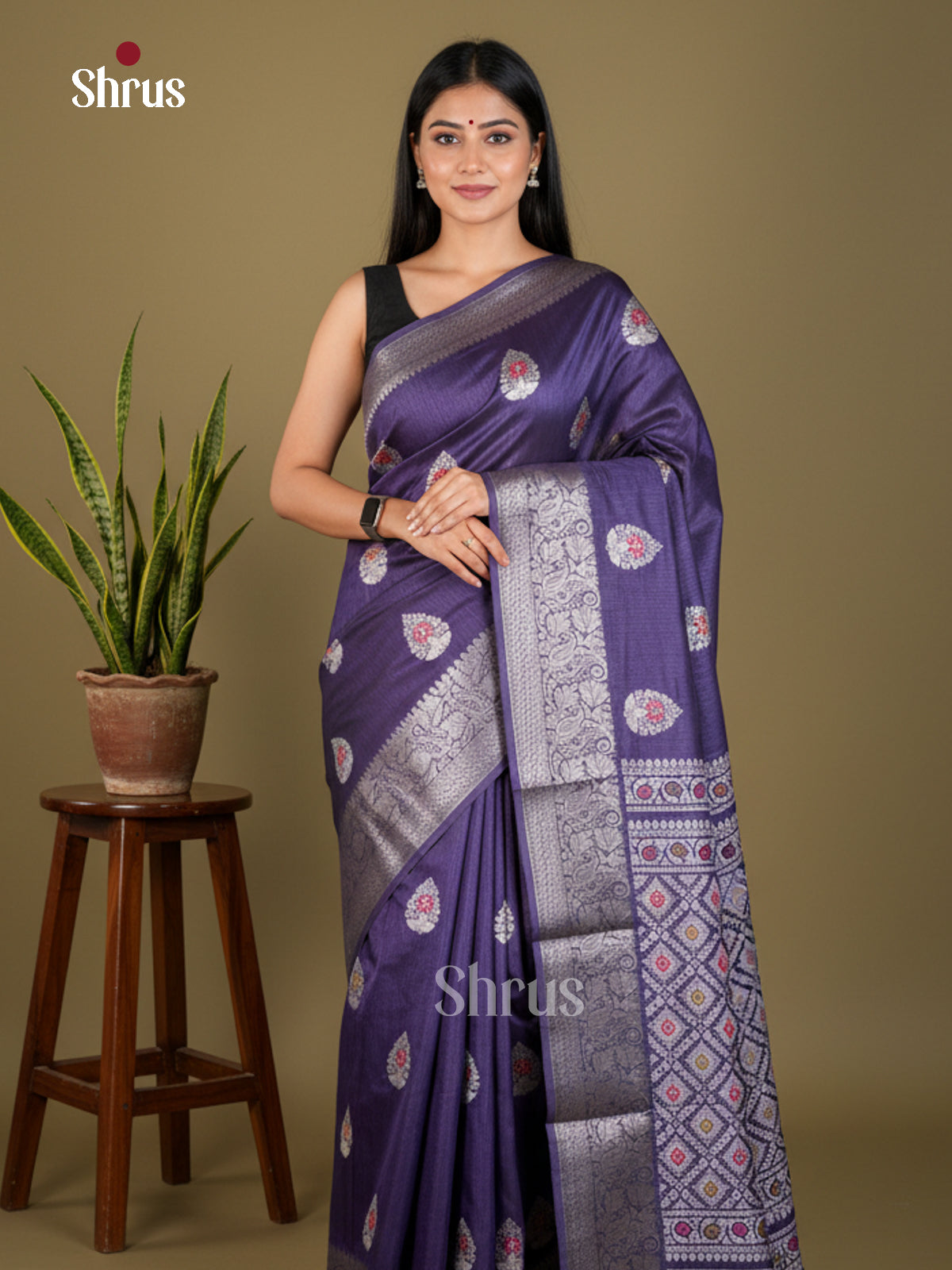 EBS04039 - Semi Crepe - Saree - Shop on Shrus.com