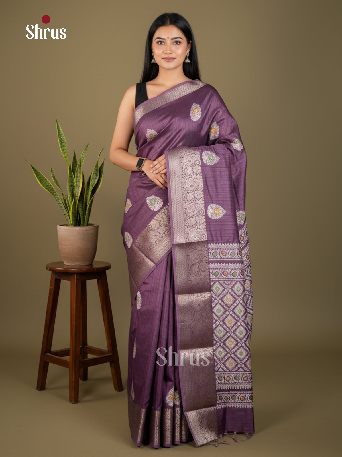 EBS04043 - Semi Crepe - Saree - Shop on Shrus.com