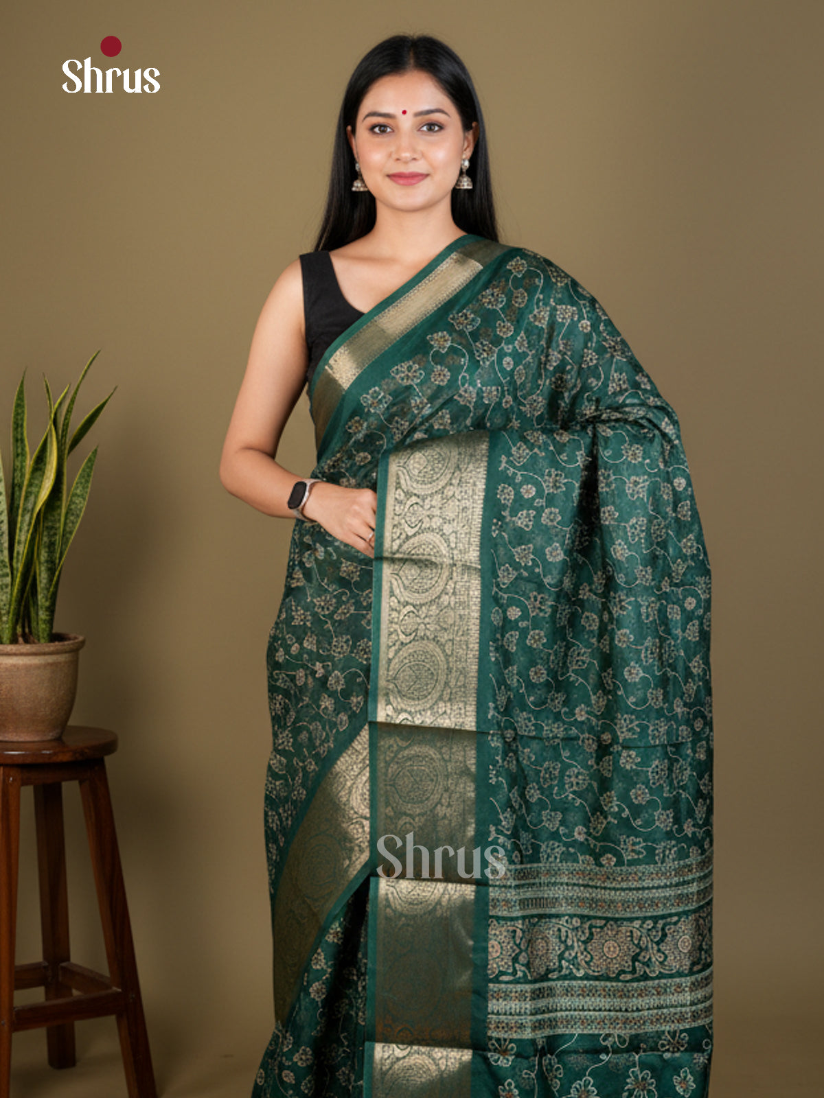 EBS04046 - Semi Crepe - Saree - Shop on Shrus.com