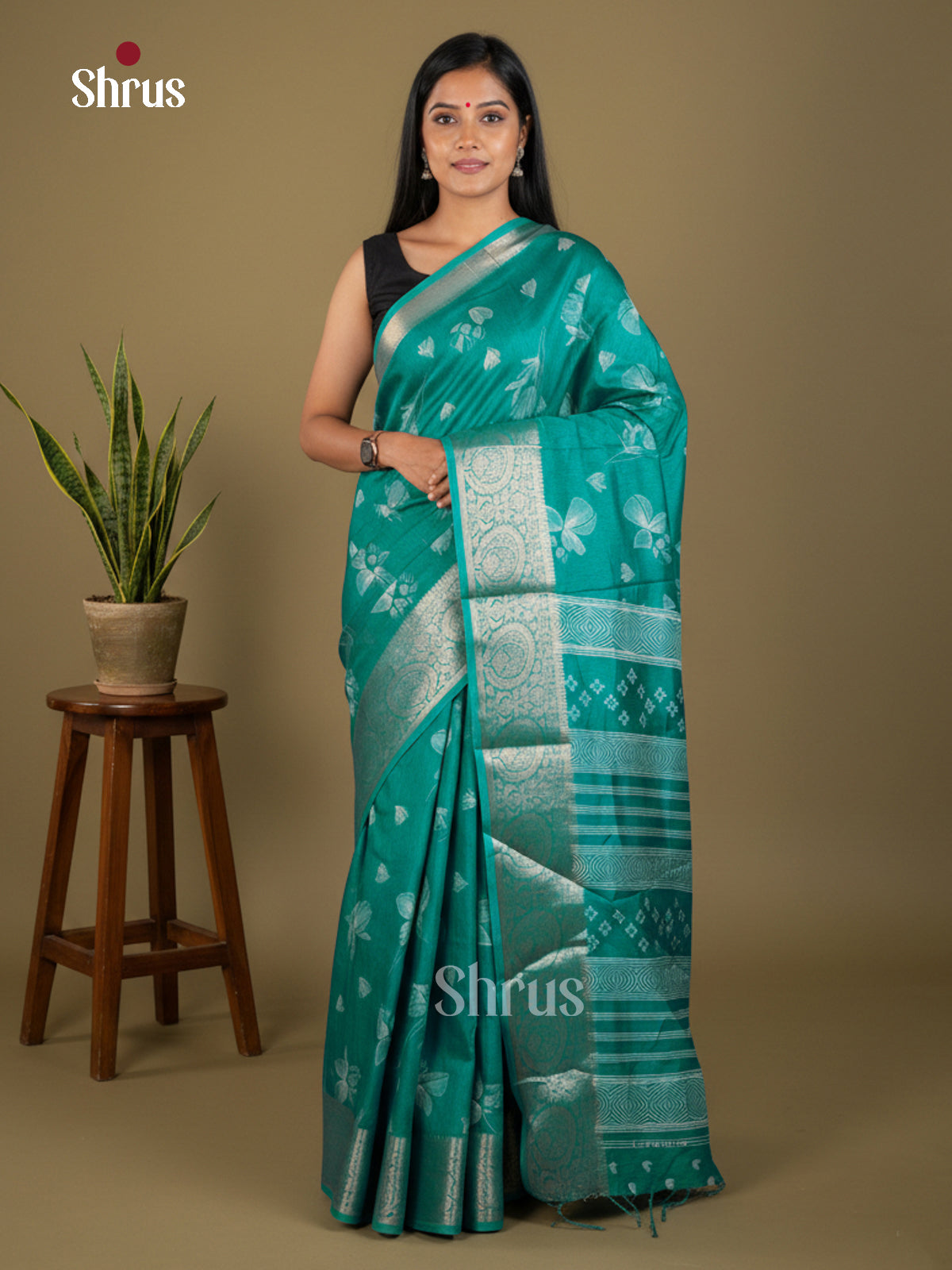 EBS04058 - Semi Crepe - Saree - Shop on Shrus.com