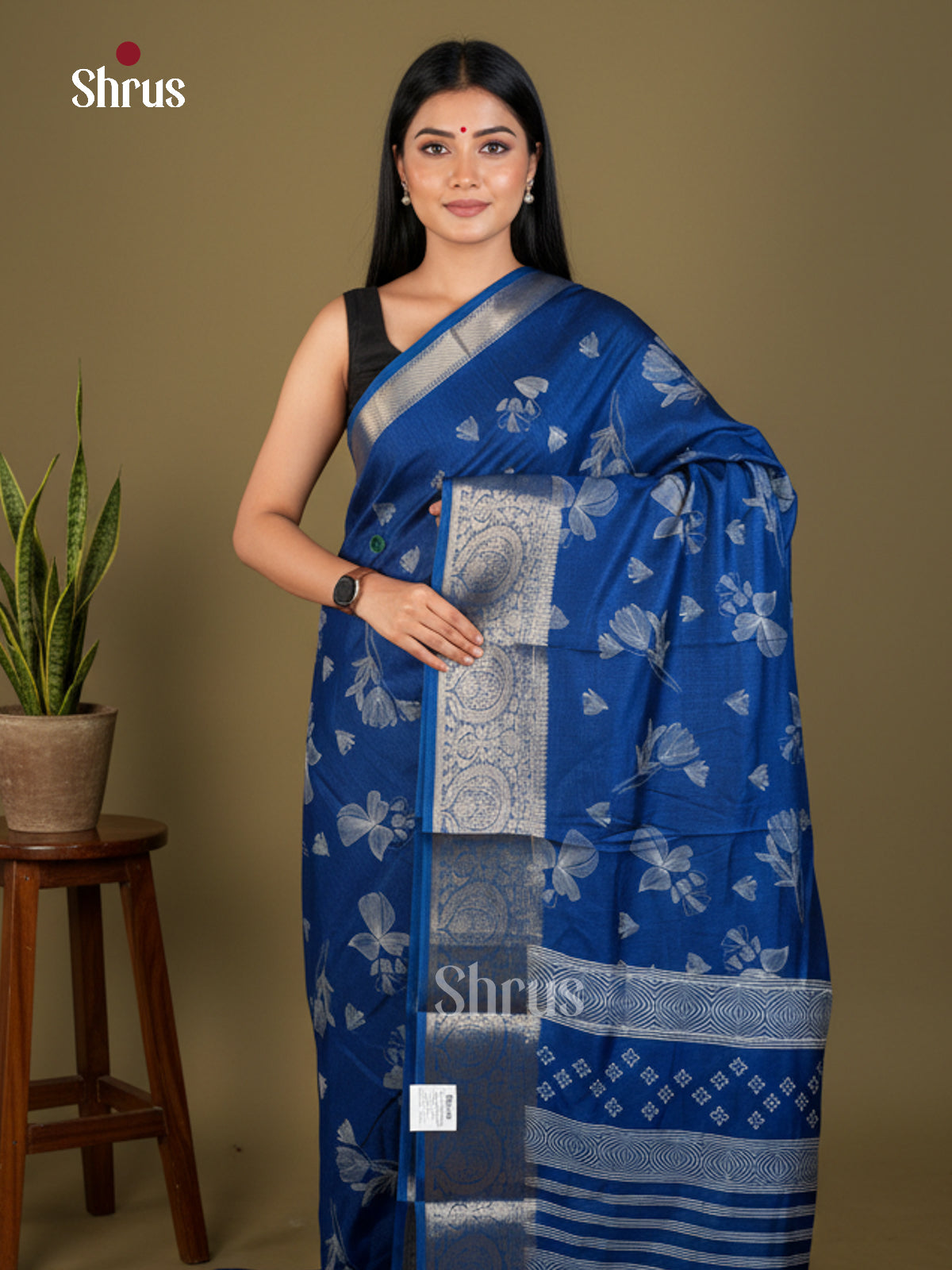 EBS04060 - Semi Crepe - Saree - Shop on Shrus.com