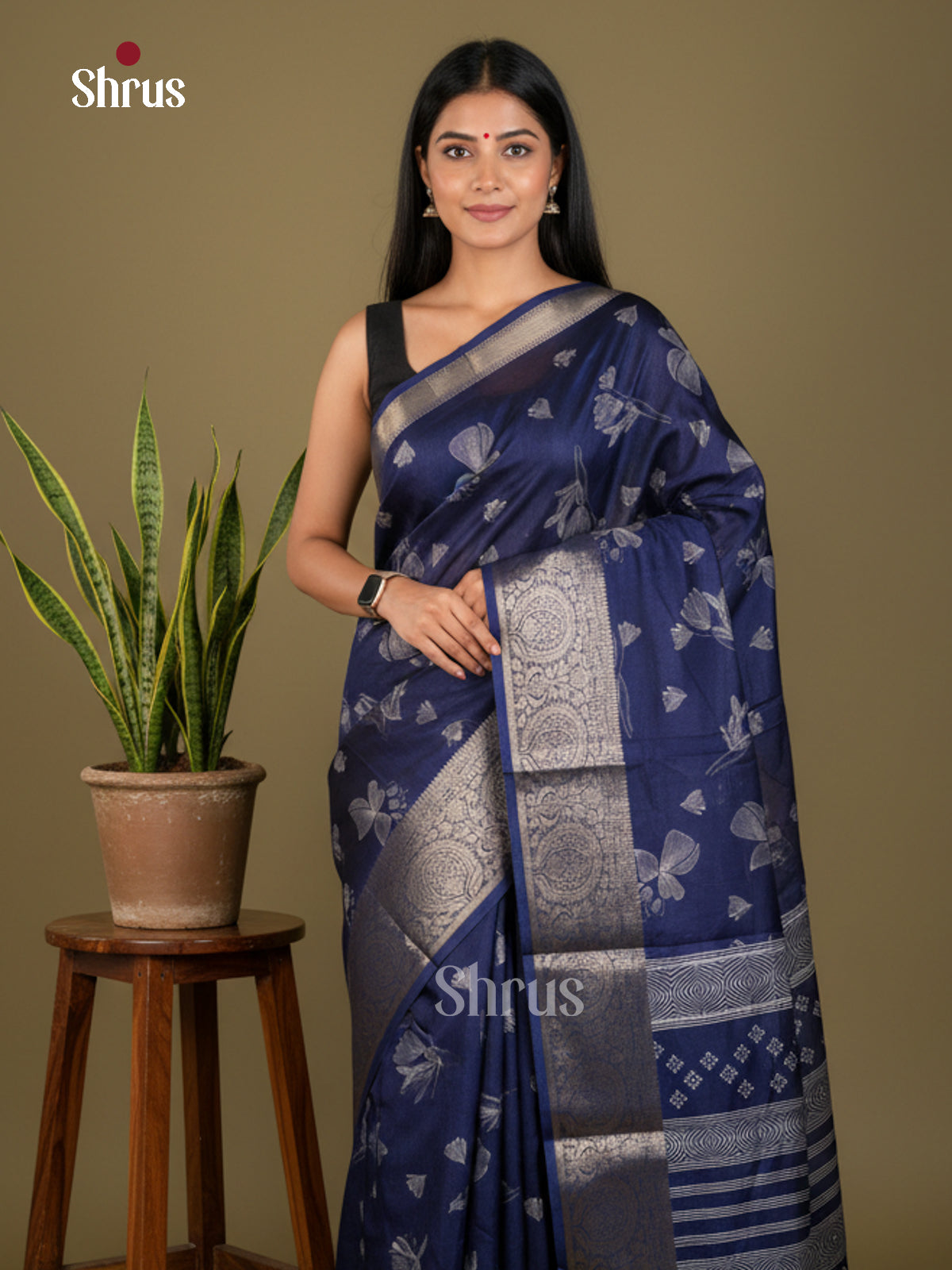 EBS04062 - Semi Crepe - Saree - Shop on Shrus.com