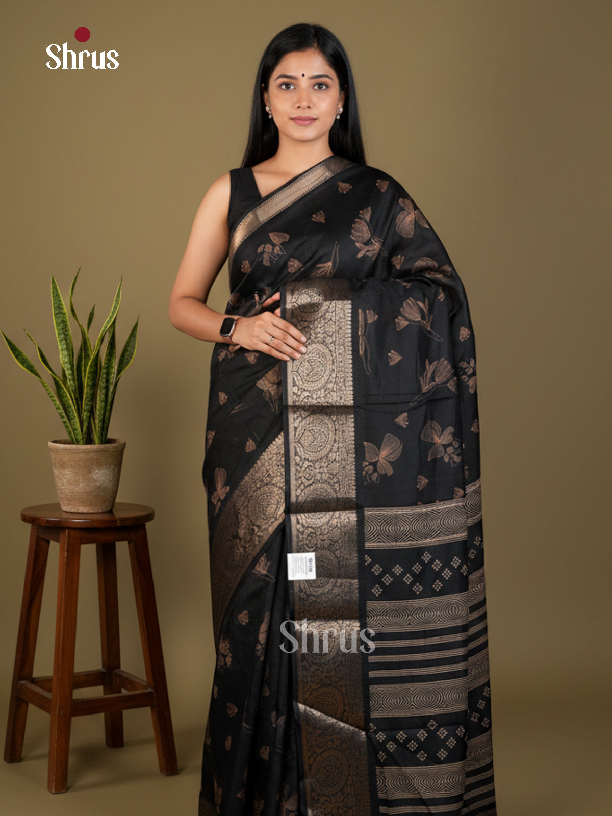 EBS04064 - Semi Crepe - Saree - Shop on Shrus.com