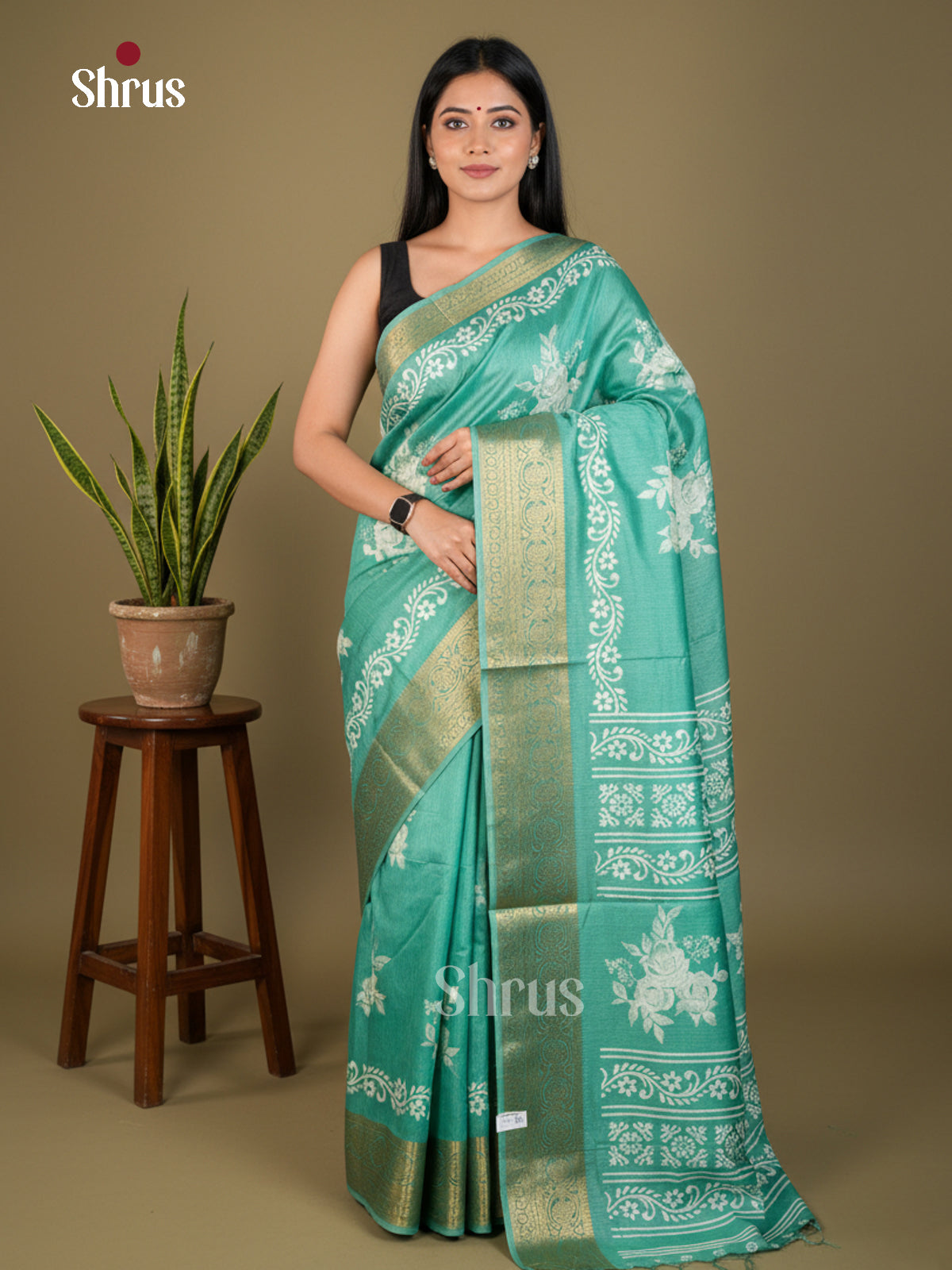 EBS04066 - Semi Crepe - Saree - Shop on Shrus.com