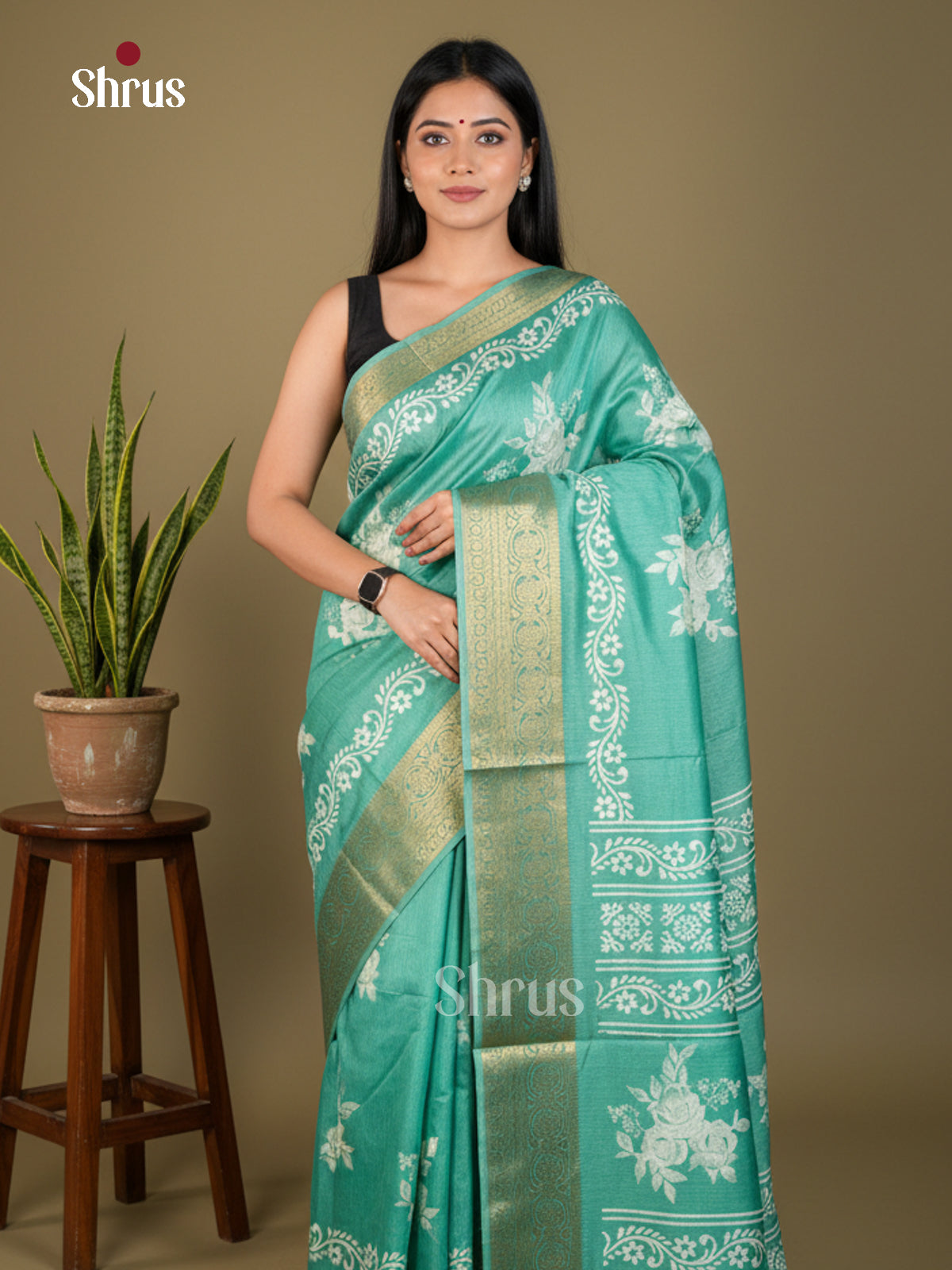 EBS04066 - Semi Crepe - Saree - Shop on Shrus.com