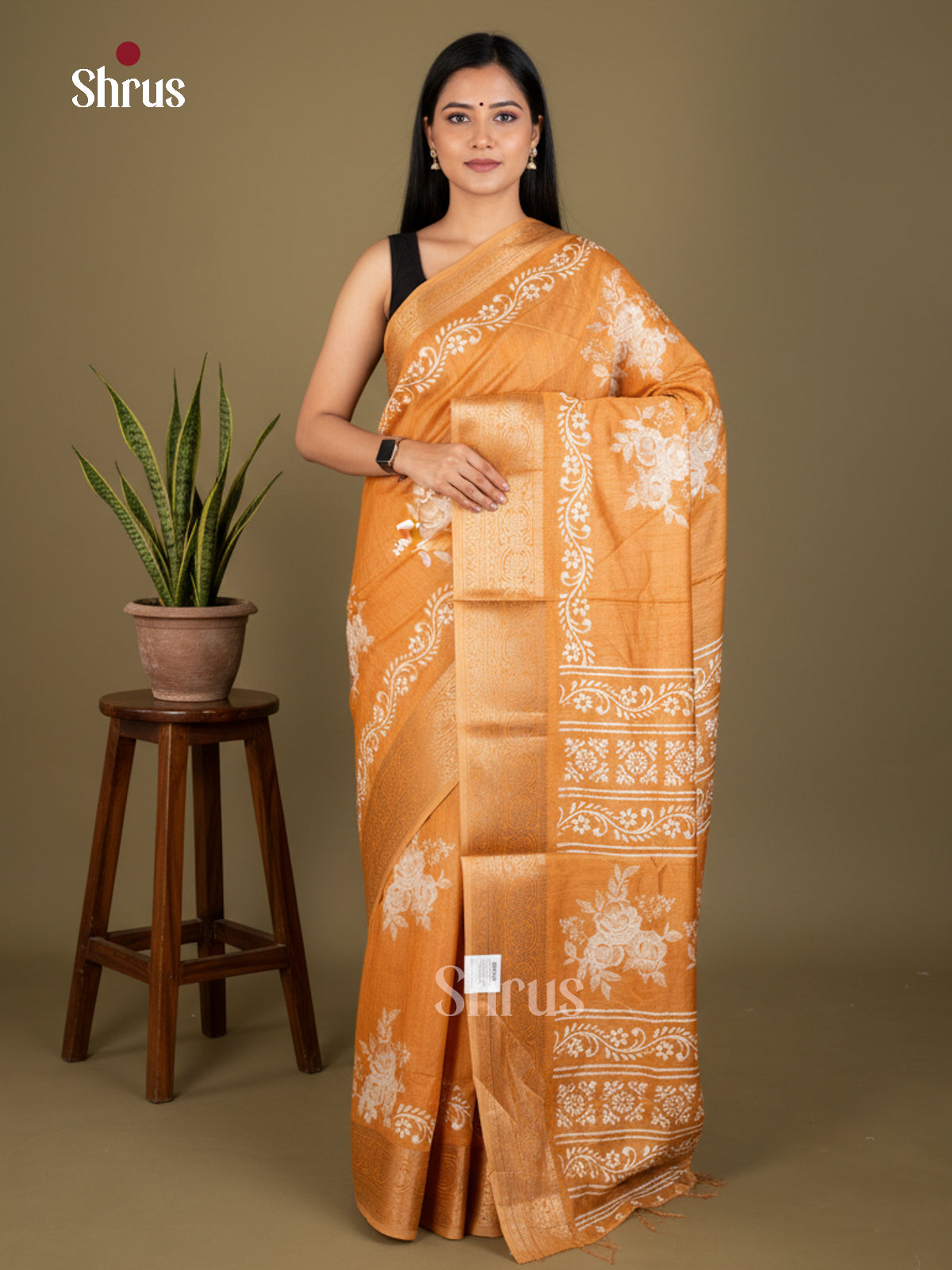 EBS04068 - Semi Crepe - Saree - Shop on Shrus.com