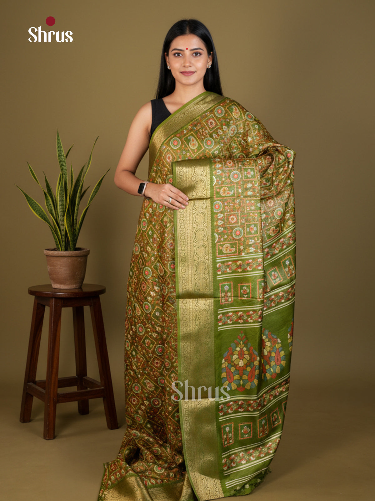 EBS04070 - Semi Crepe - Saree - Shop on Shrus.com