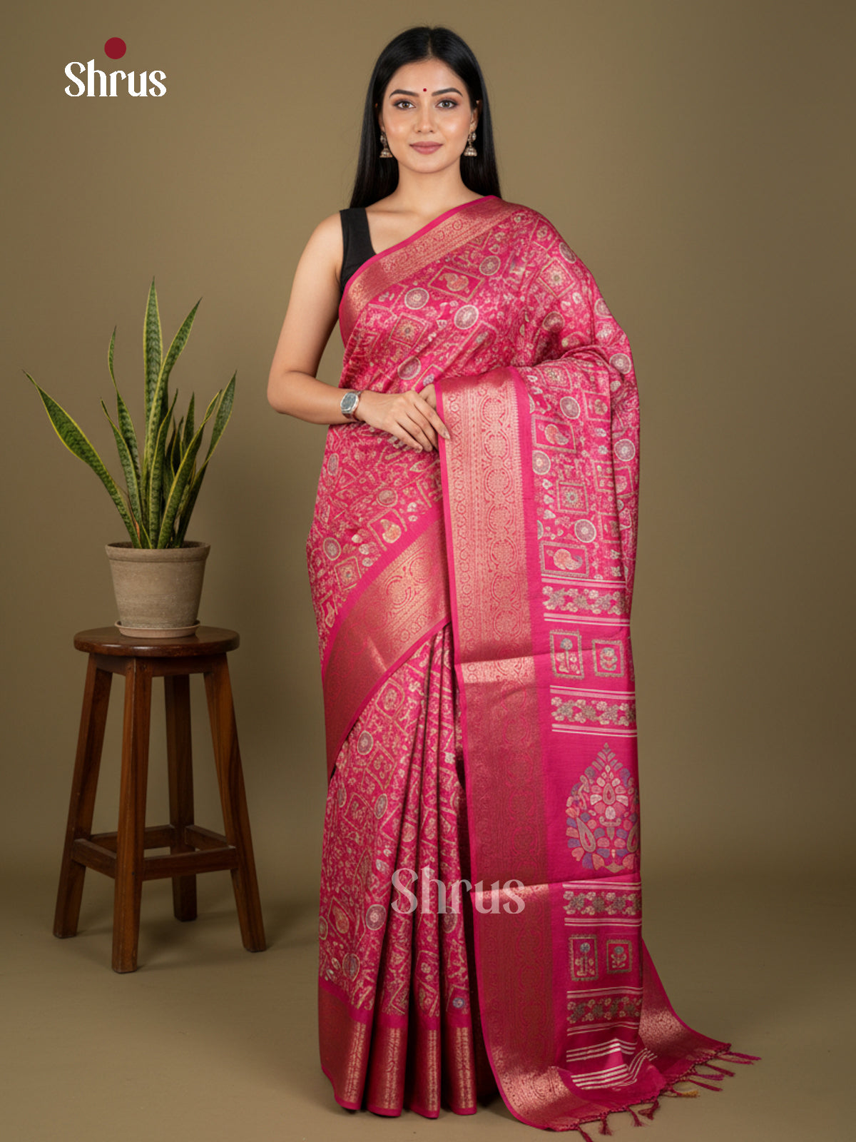 EBS04072 - Semi Crepe - Saree - Shop on Shrus.com
