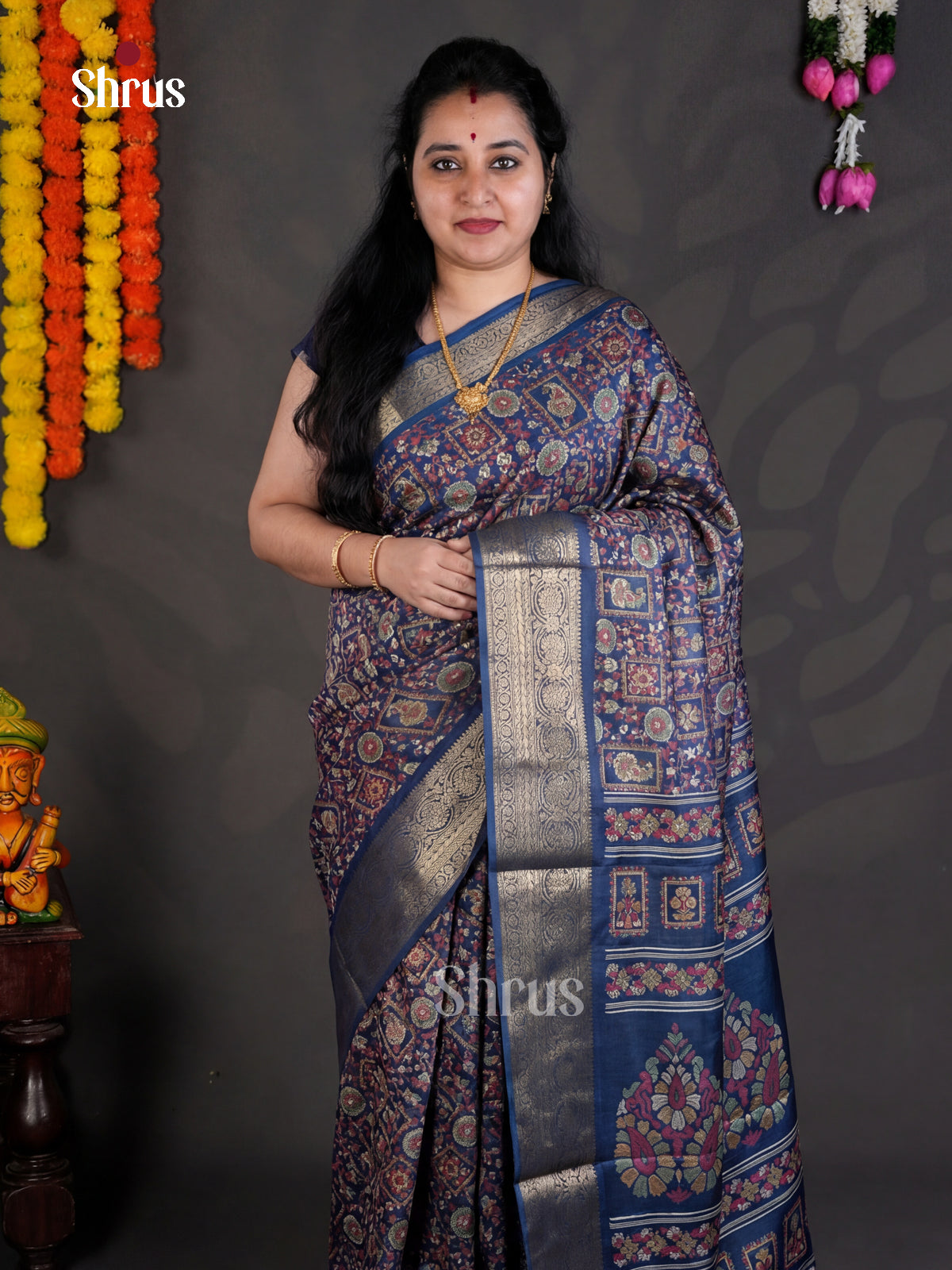 EBS04073 - Semi Crepe - Saree - Shop on Shrus.com