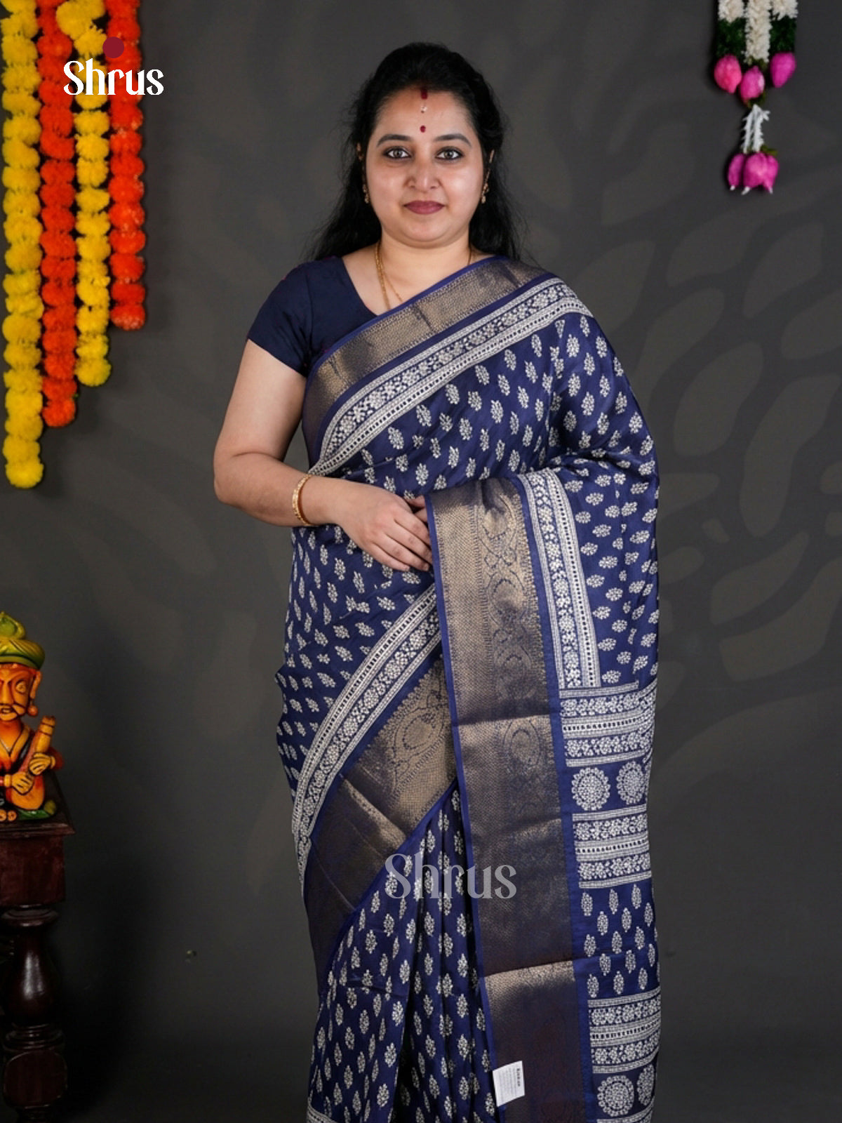 EBS04077 - Semi Crepe - Saree - Shop on Shrus.com