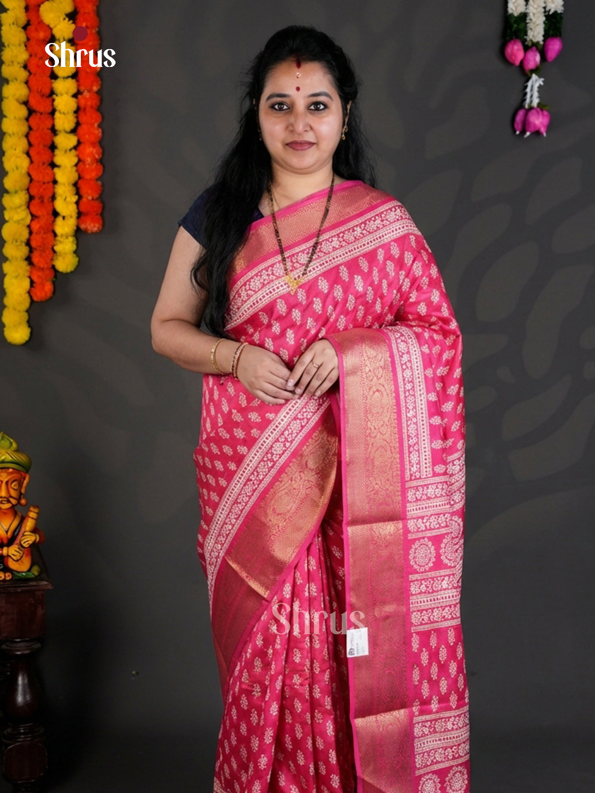 EBS04078 - Semi Crepe - Saree - Shop on Shrus.com