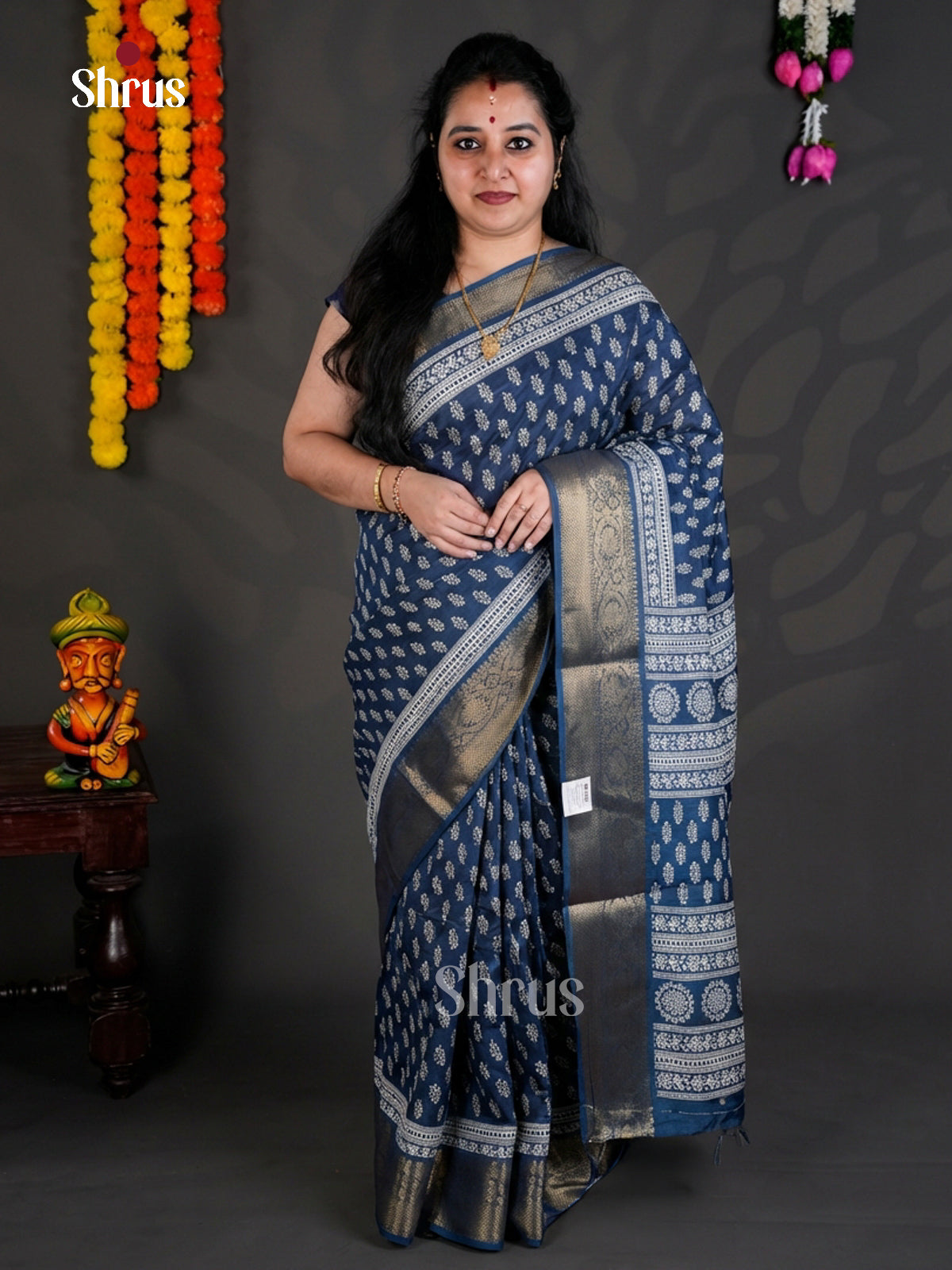 EBS04079 - Semi Crepe - Saree - Shop on Shrus.com