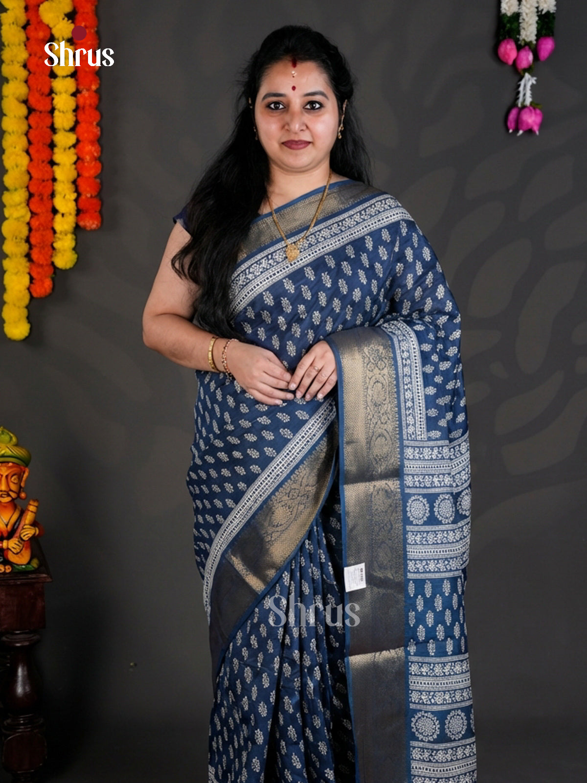 EBS04079 - Semi Crepe - Saree - Shop on Shrus.com