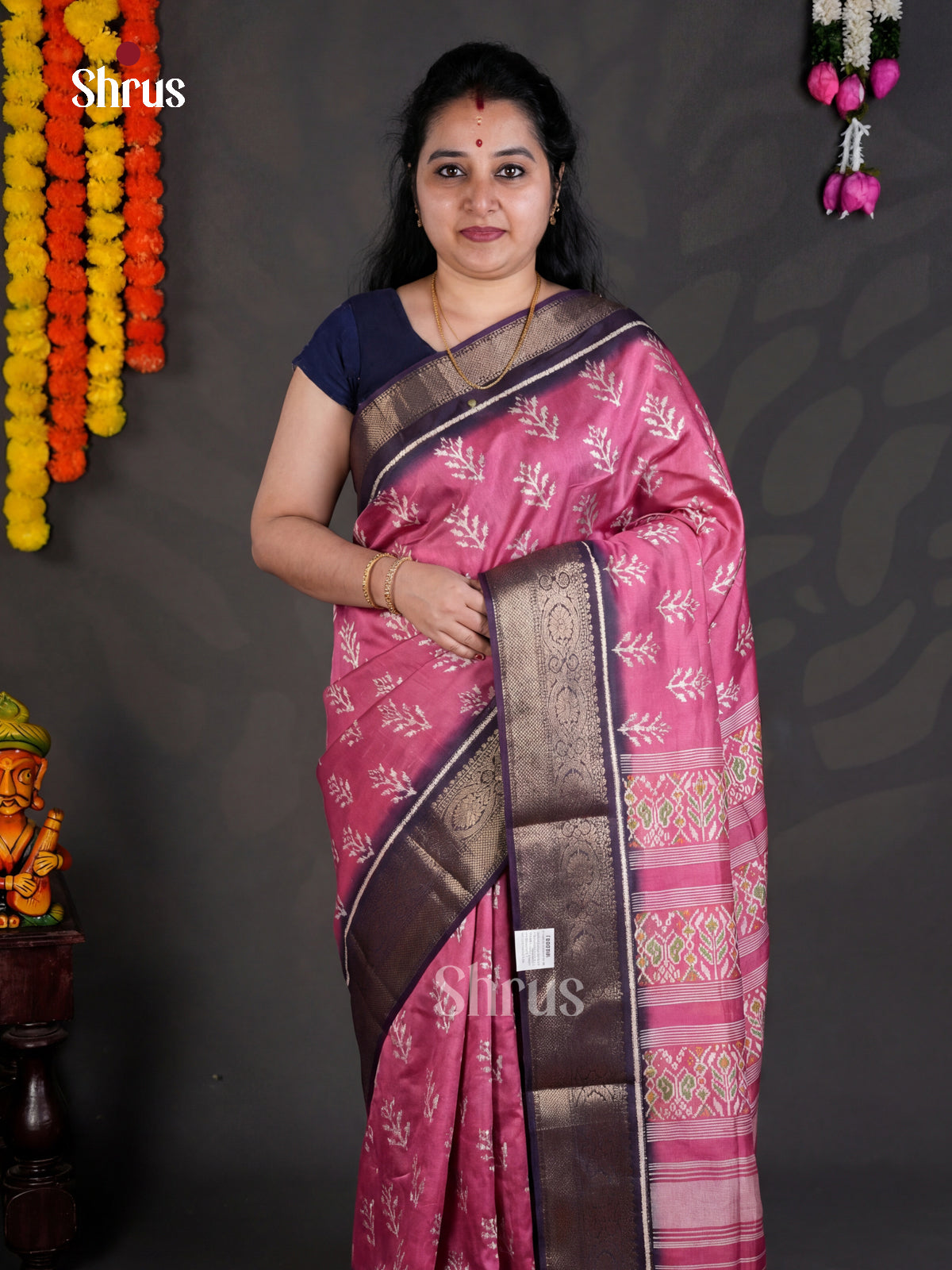 EBS04090 - Semi Crepe - Saree - Shop on Shrus.com