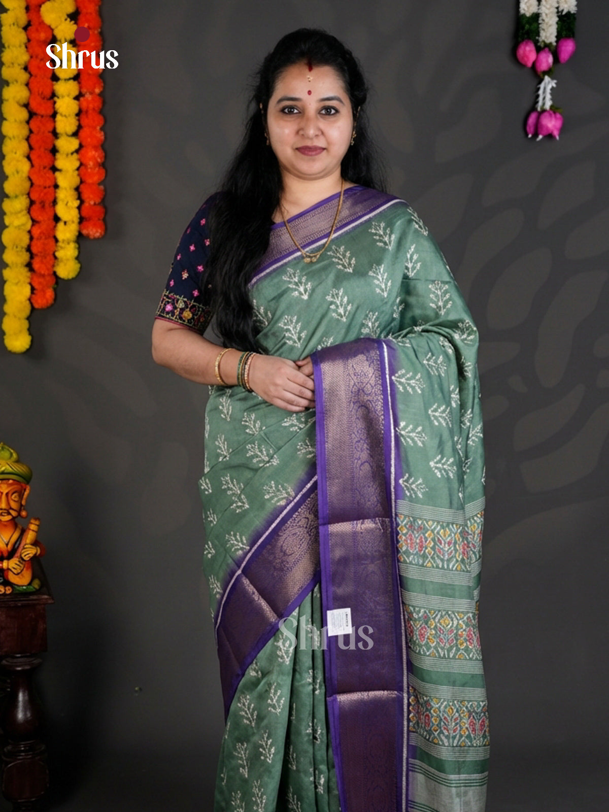 EBS04095 - Semi Crepe - Saree - Shop on Shrus.com