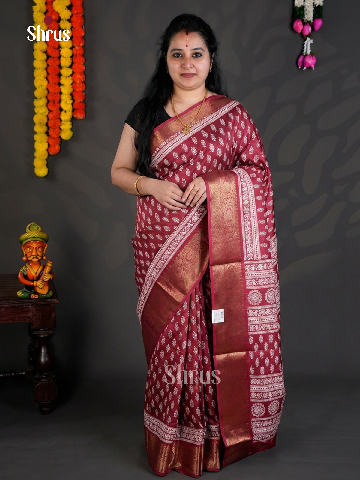 EBS04096 - Semi Crepe - Saree - Shop on Shrus.com
