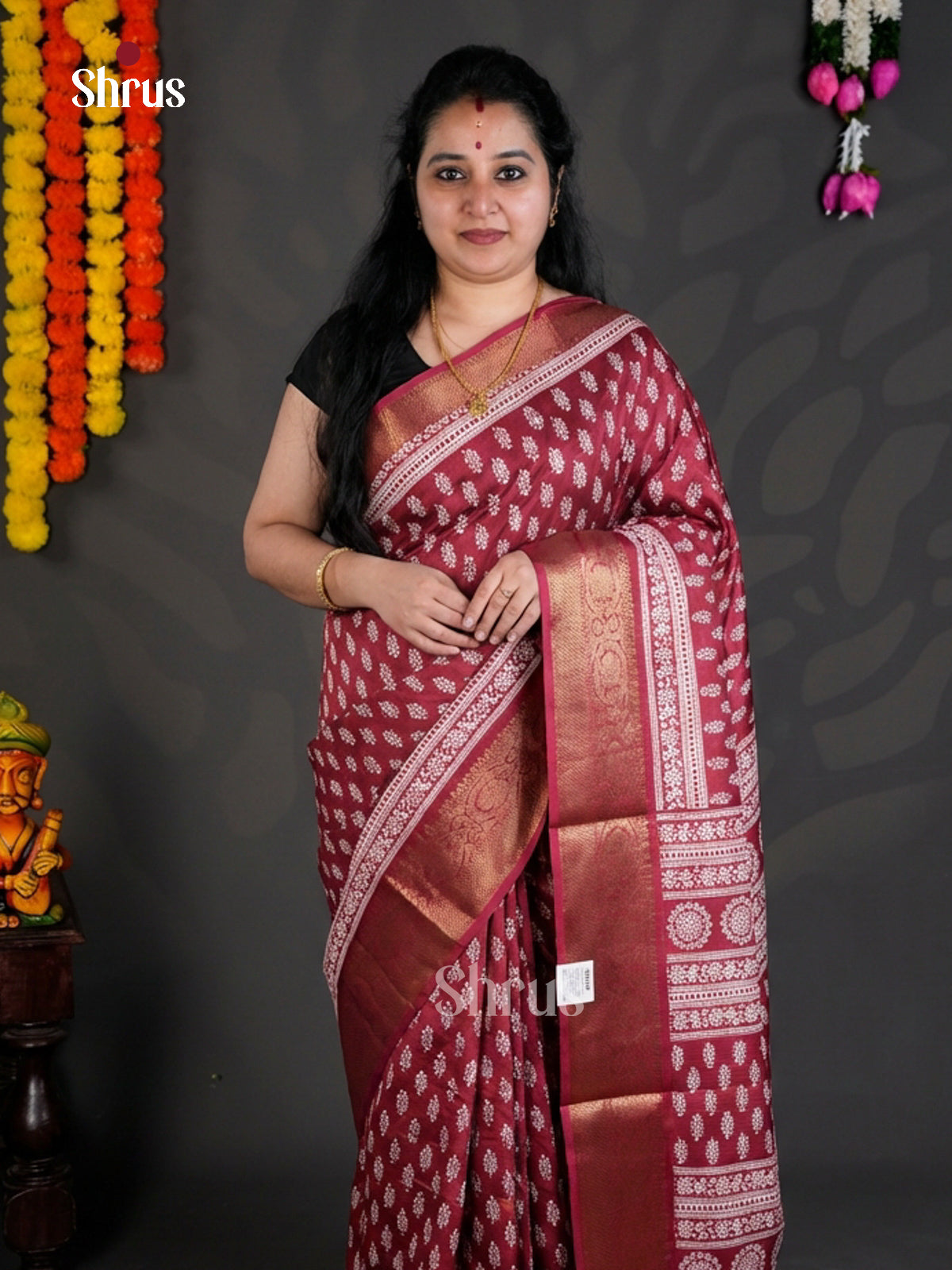 EBS04096 - Semi Crepe - Saree - Shop on Shrus.com
