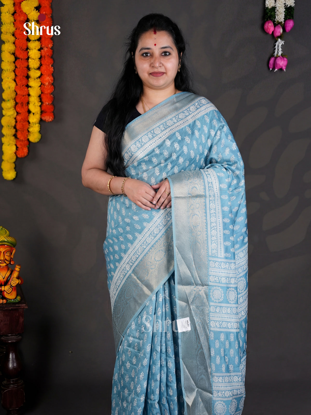 EBS04102 - Semi Crepe - Saree - Shop on Shrus.com