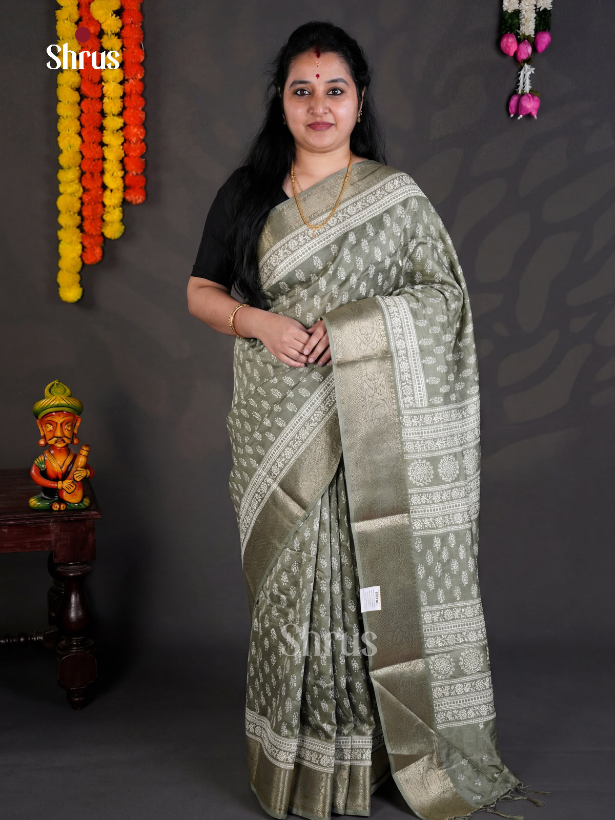 EBS04104 - Semi Crepe - Saree - Shop on Shrus.com