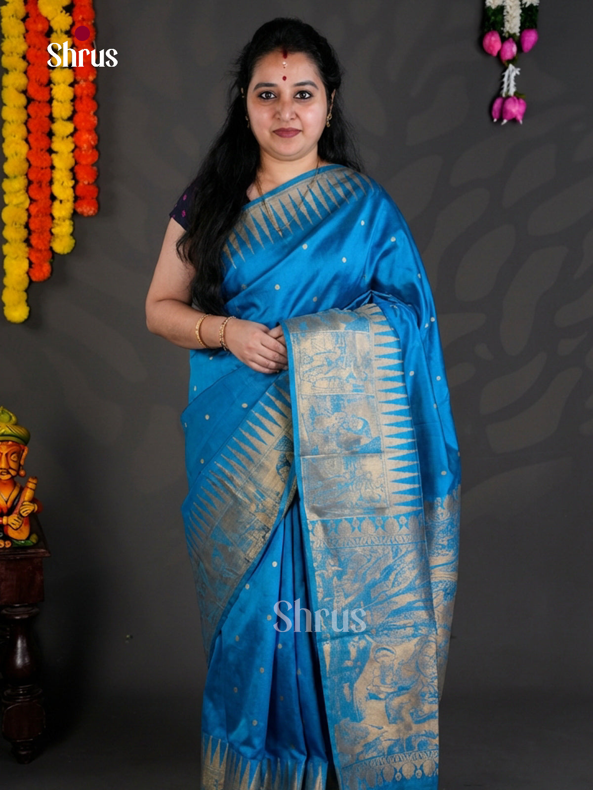 EBS04182 - Semi Tussar - Saree - Shop on Shrus.com