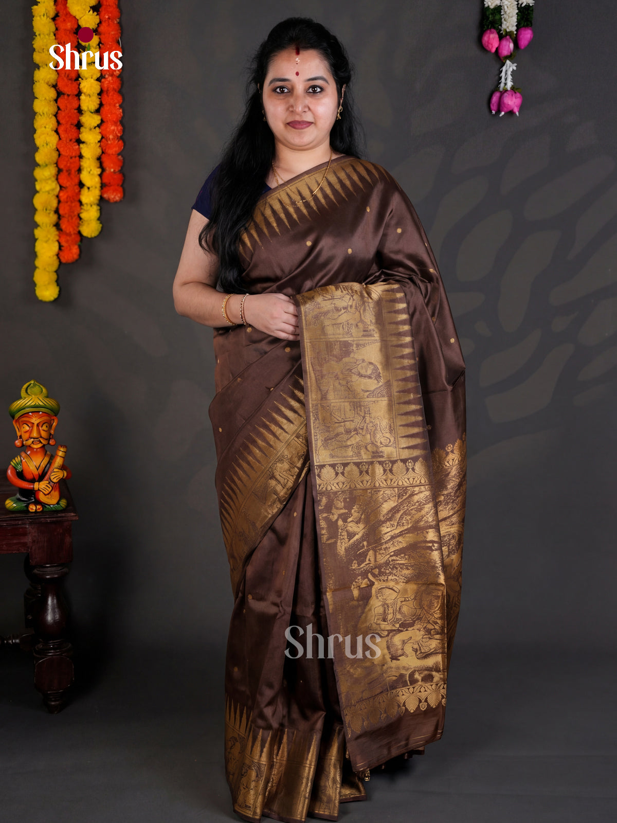 EBS04183 - Semi Tussar - Saree - Shop on Shrus.com