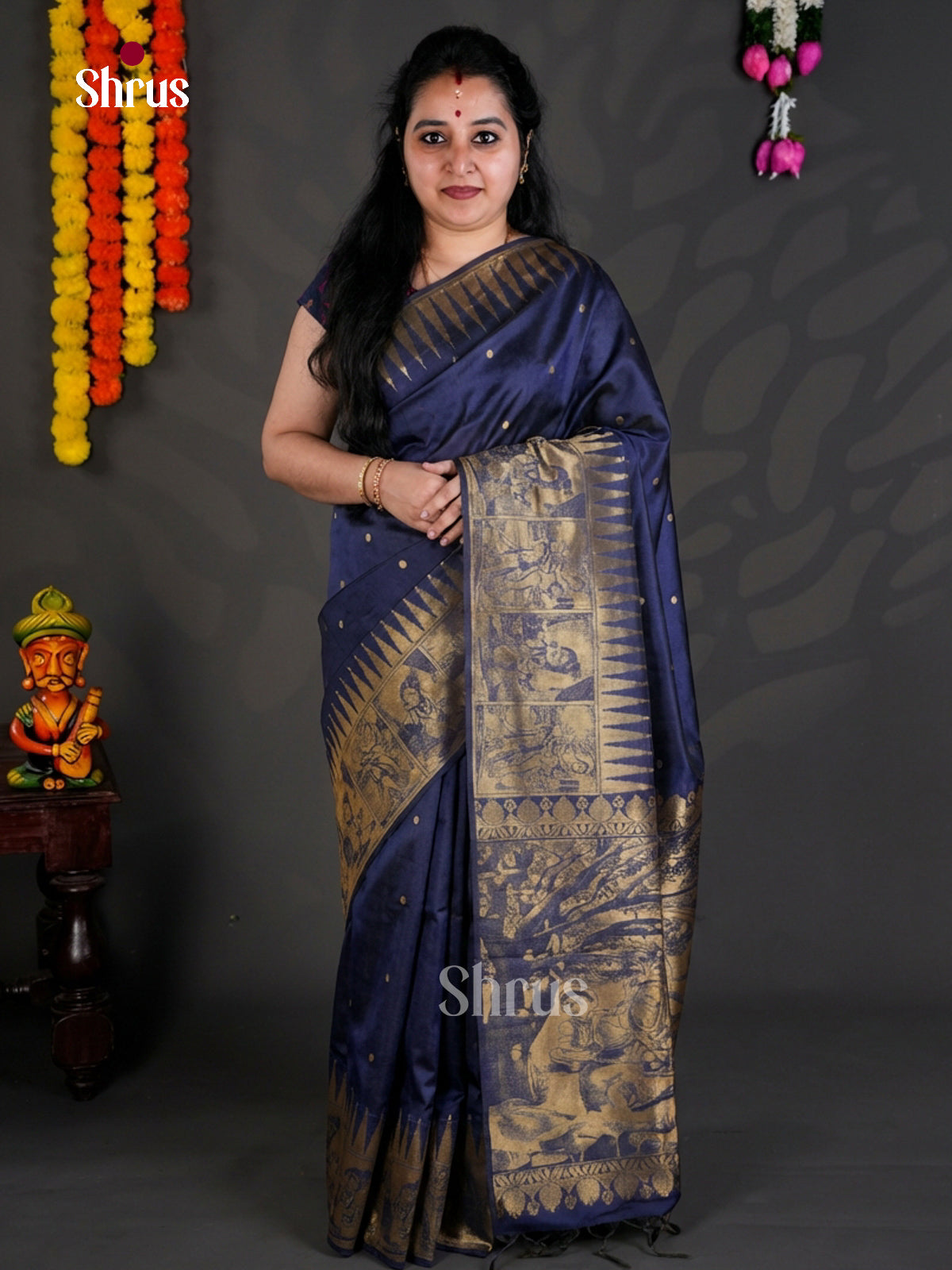 EBS04184 - Semi Tussar - Saree - Shop on Shrus.com