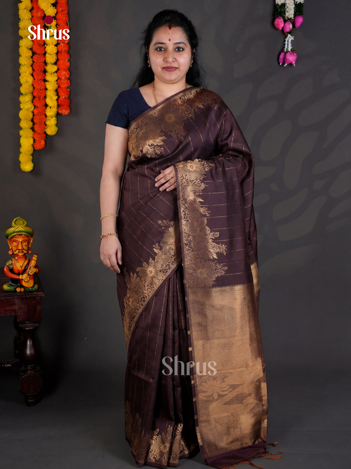 EBS04187 - Semi Tussar - Saree - Shop on Shrus.com