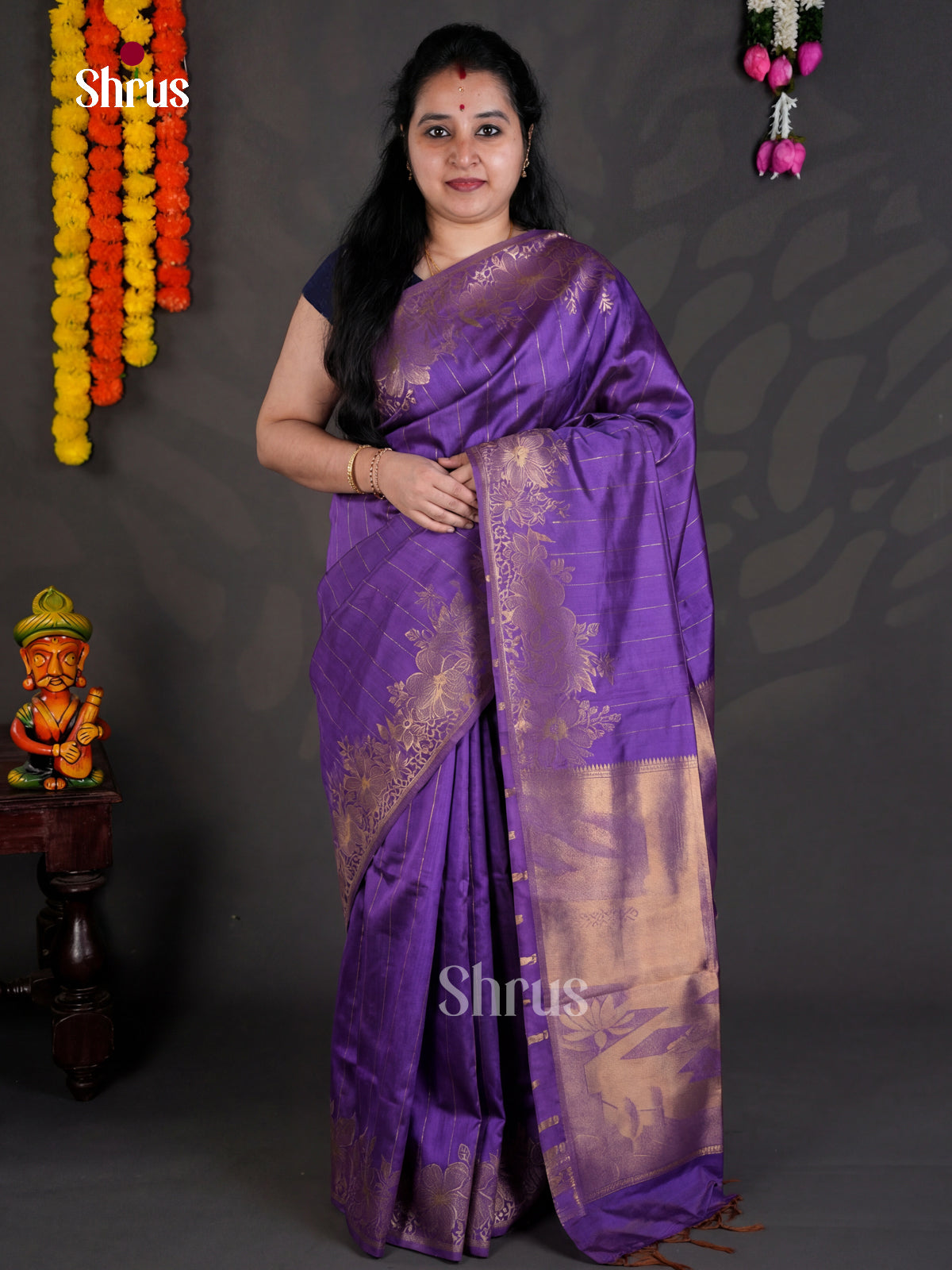 EBS04197 - Semi Tussar - Saree - Shop on Shrus.com