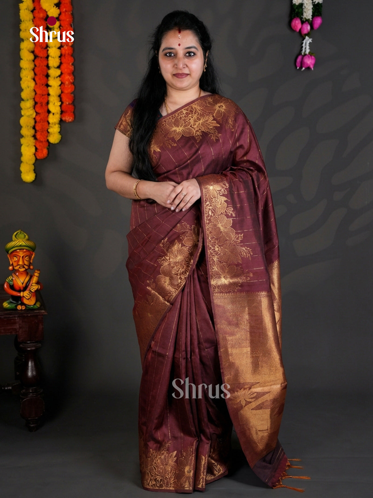 EBS04198 - Semi Tussar - Saree - Shop on Shrus.com