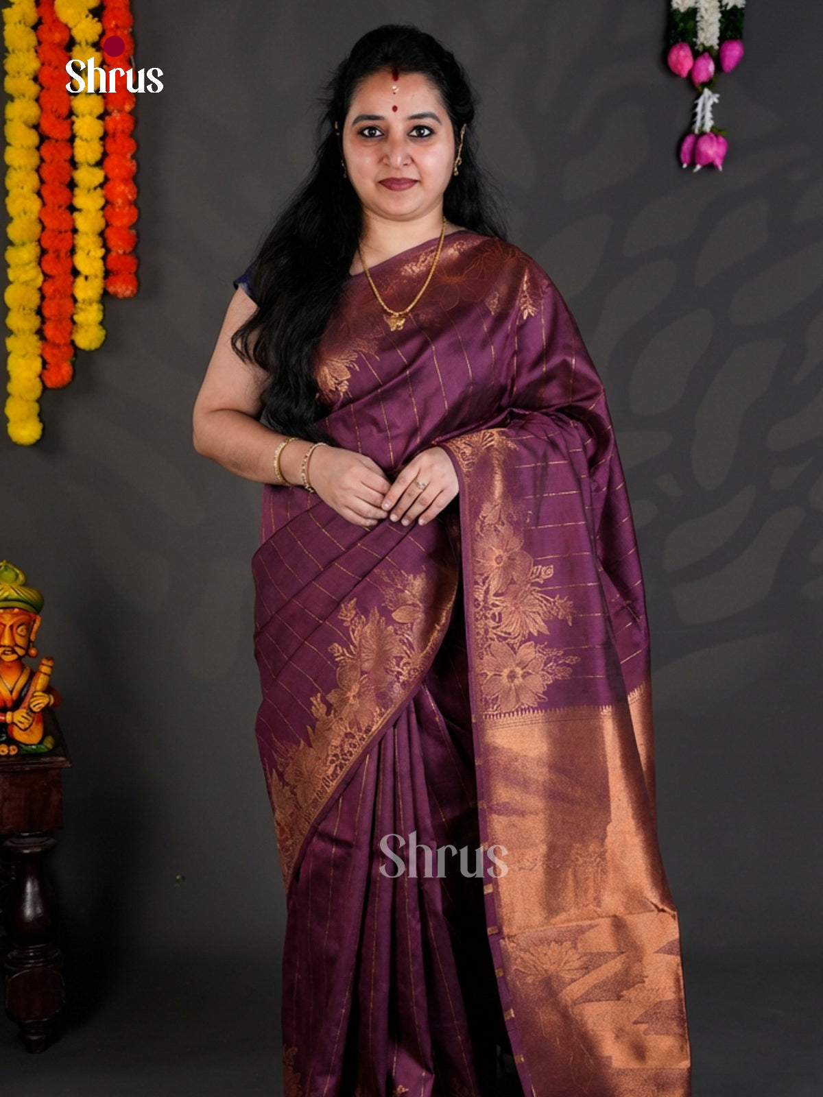 EBS04201 - Semi Tussar - Saree - Shop on Shrus.com