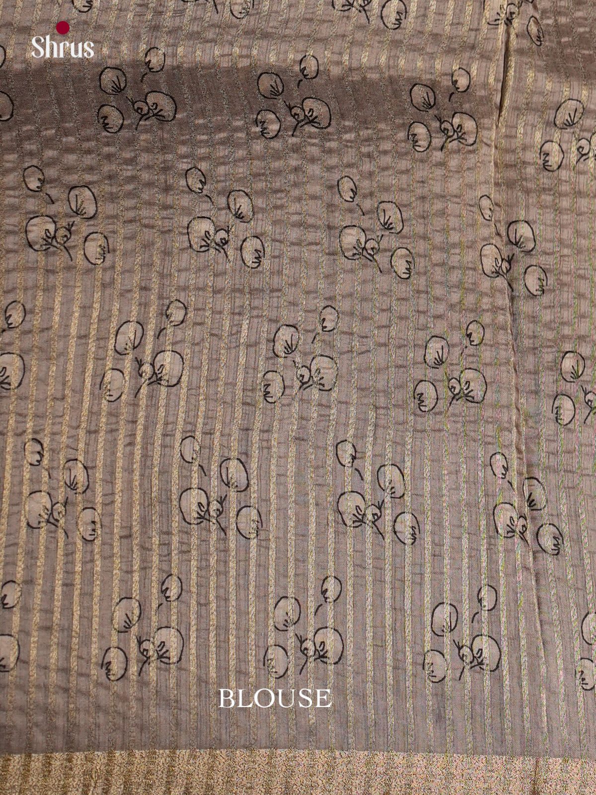 Printed Semi Tussar Saree - EBS04534 - Shop on Shrus.com