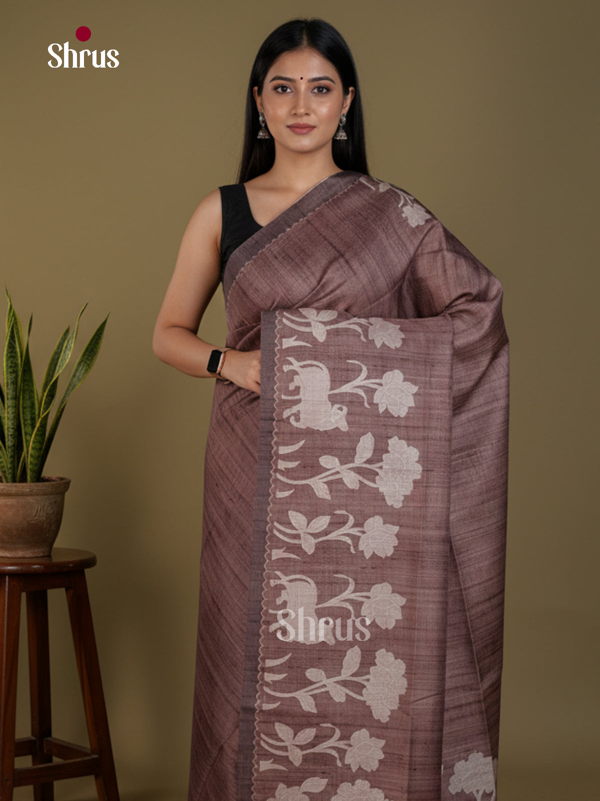 Semi matka Saree - EBS04638 - Shop on Shrus.com