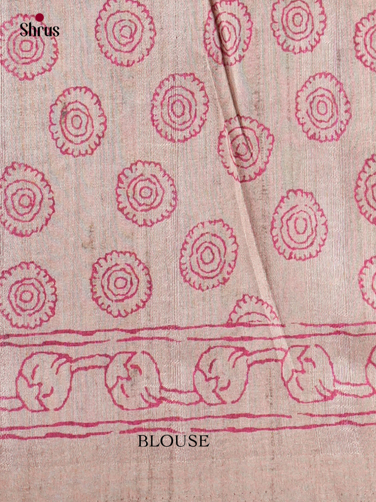 Semi Tussar Saree - EBS04671 - Shop on Shrus.com