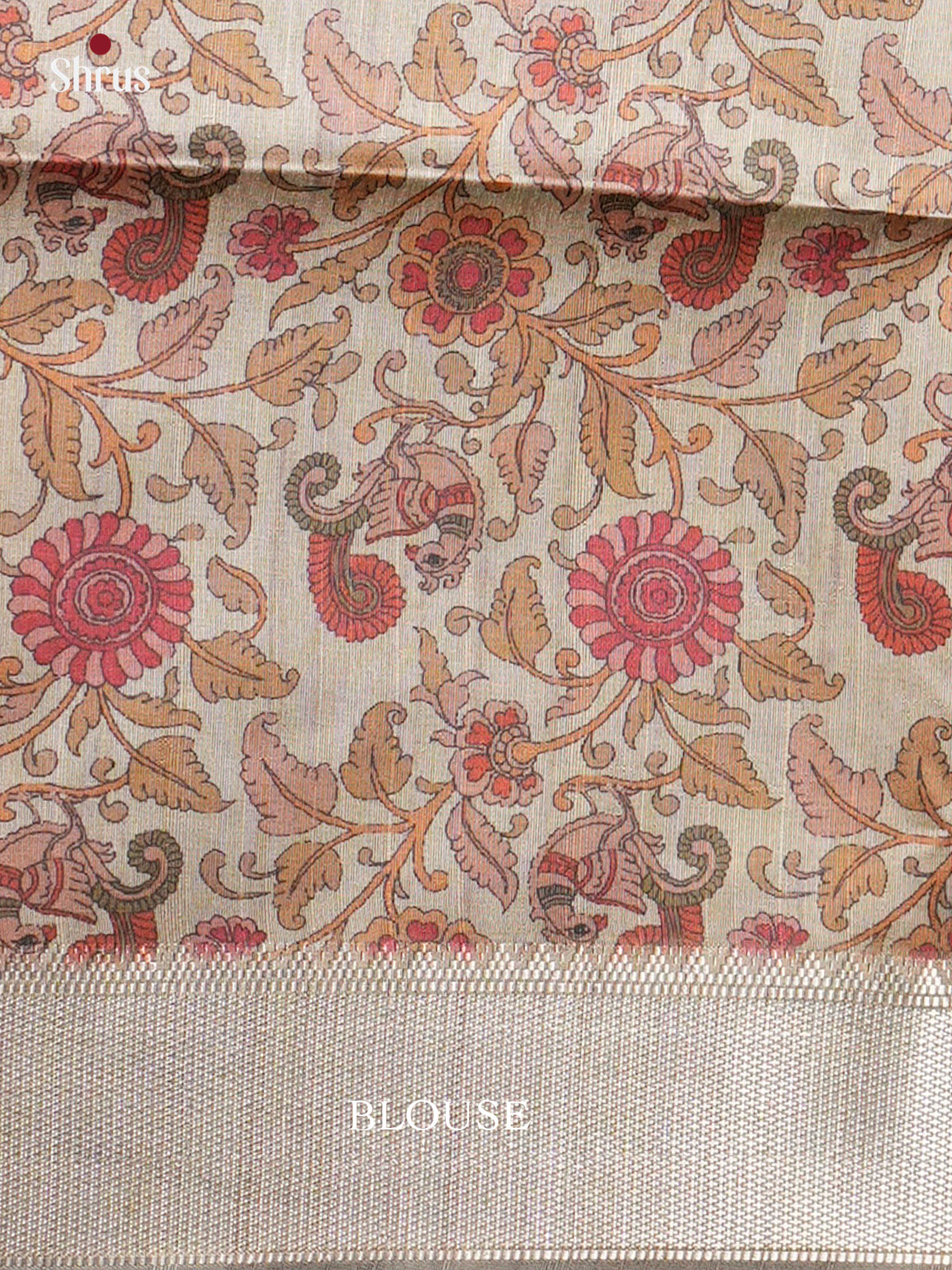 Semi Rawsilk Saree - EBS05006 - Shop on Shrus.com