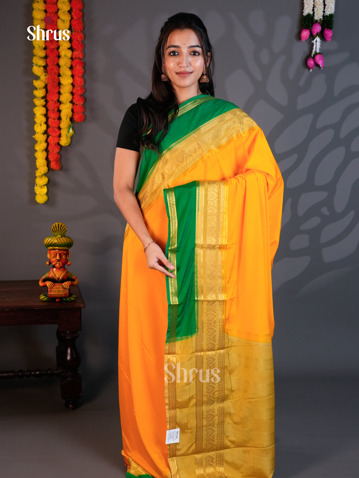 EBS05194 - Semi Mysoresilk - Saree - Shop on Shrus.com