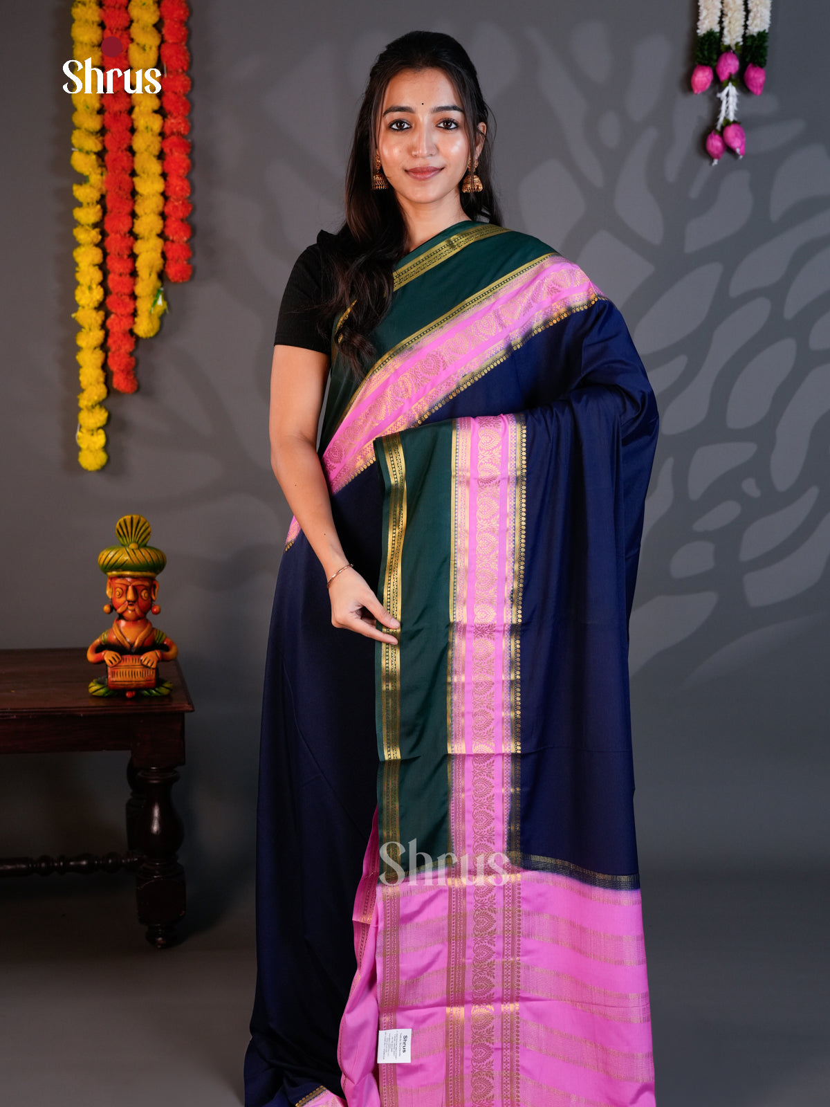 EBS05195 - Semi Mysoresilk - Saree - Shop on Shrus.com