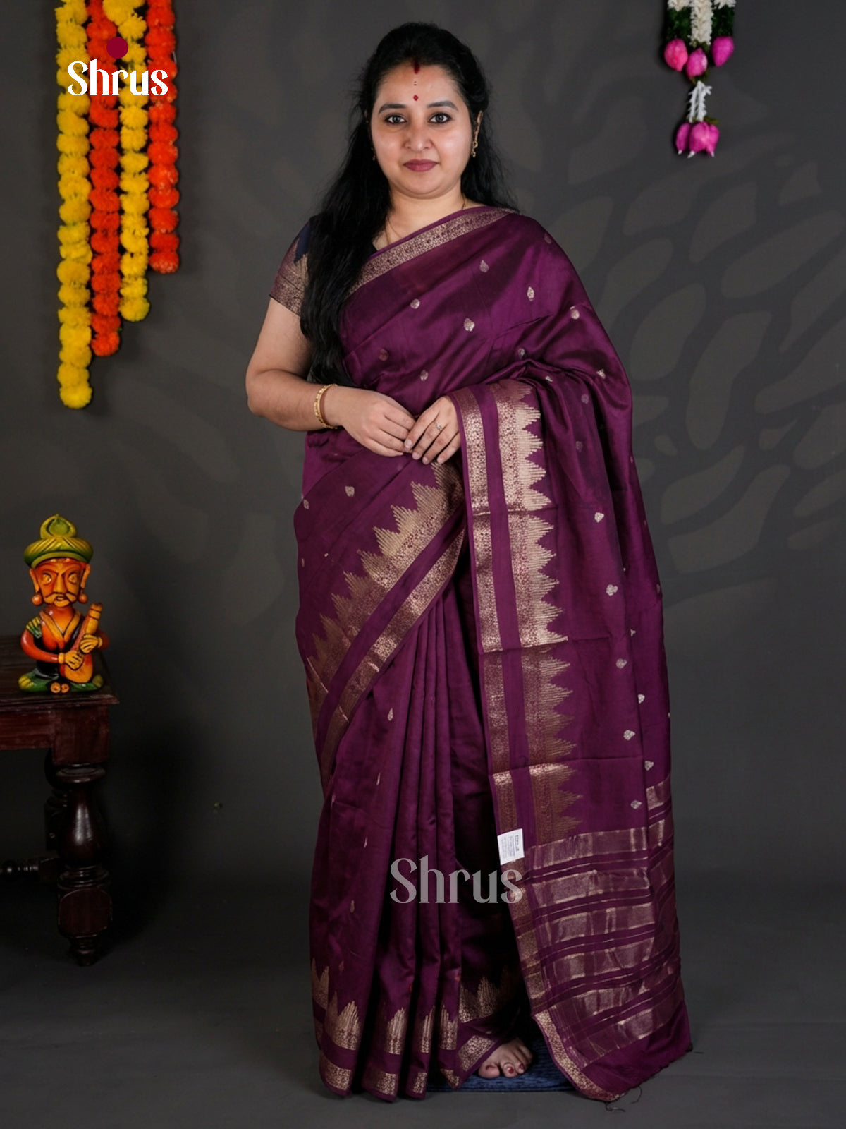 EBS05265 - Semi Chiniya - Saree - Shop on Shrus.com