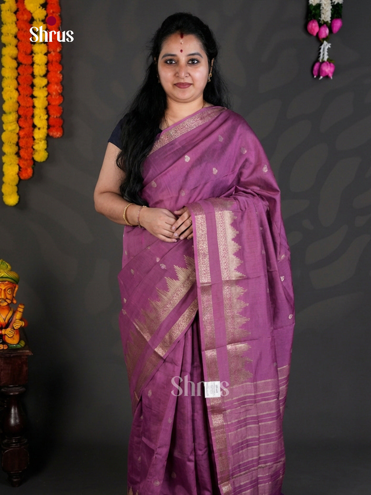 EBS05267 - Semi Chiniya - Saree - Shop on Shrus.com
