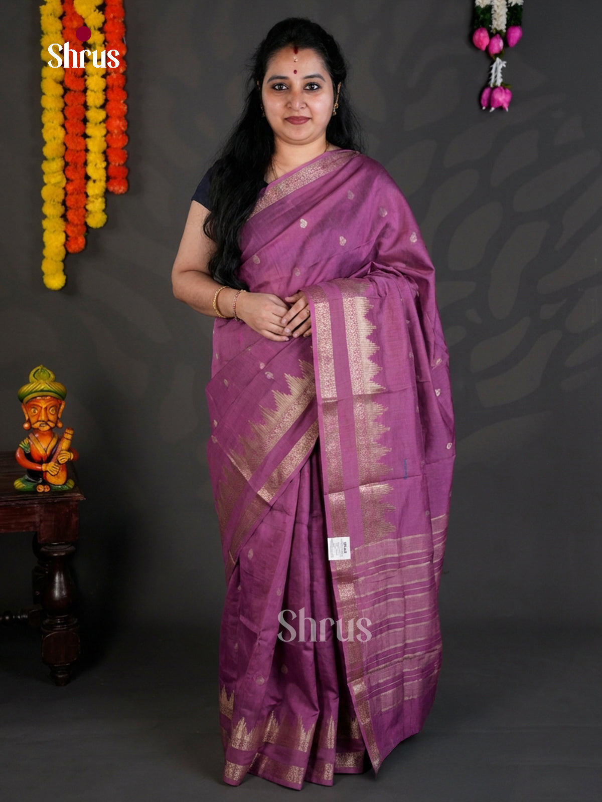 EBS05267 - Semi Chiniya - Saree - Shop on Shrus.com