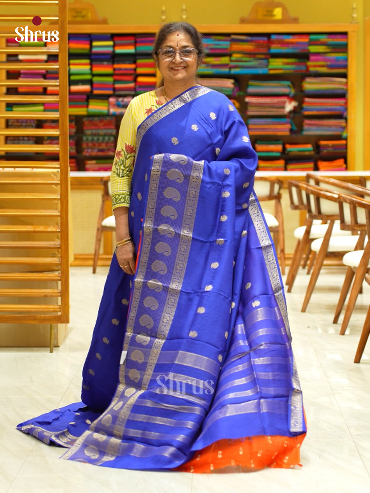 Semi Chiniya Saree - EBS05280 - Shop on Shrus.com