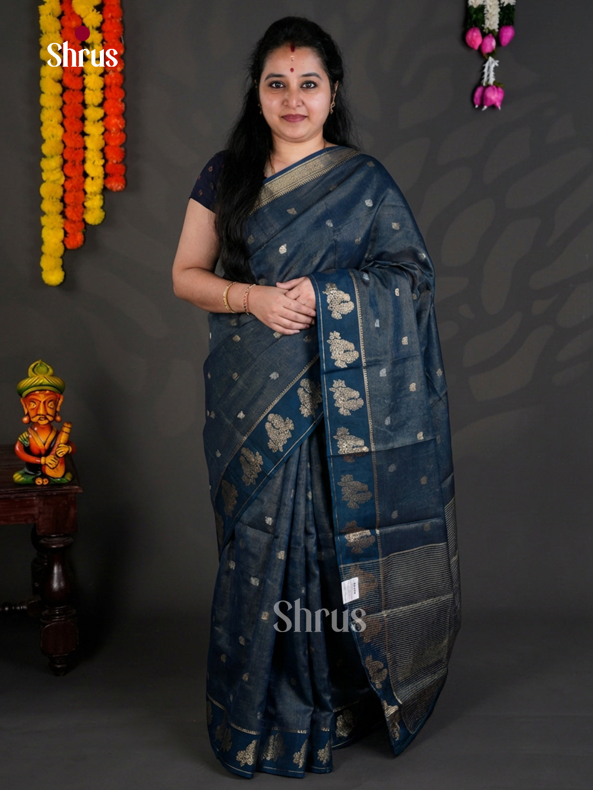 EBS05293 - Semi Chiniya - Saree - Shop on Shrus.com